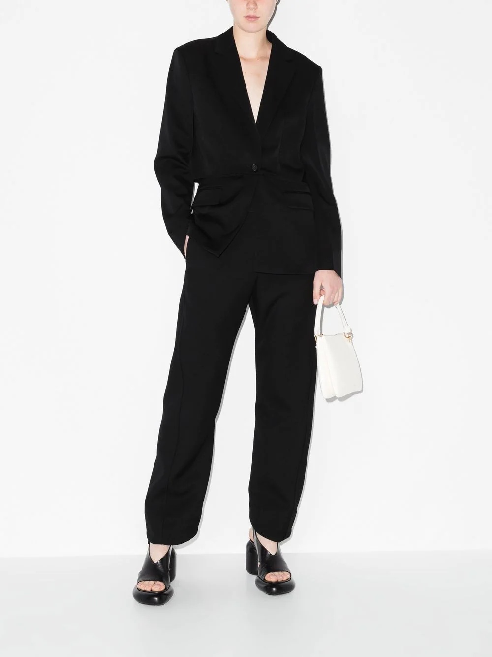 cut-out oversized blazer - 2