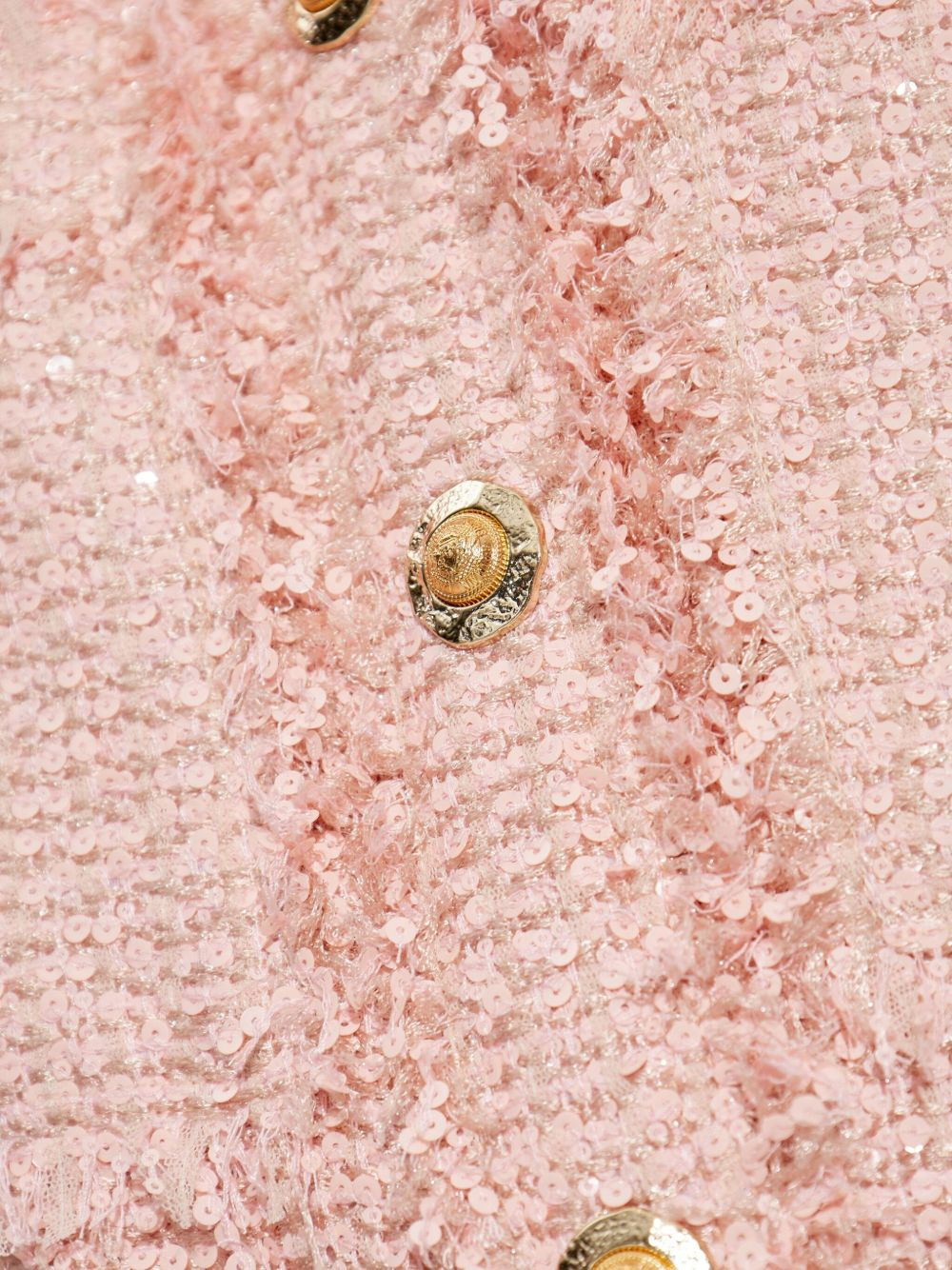 sequin-embellished tweed mini dress - 5