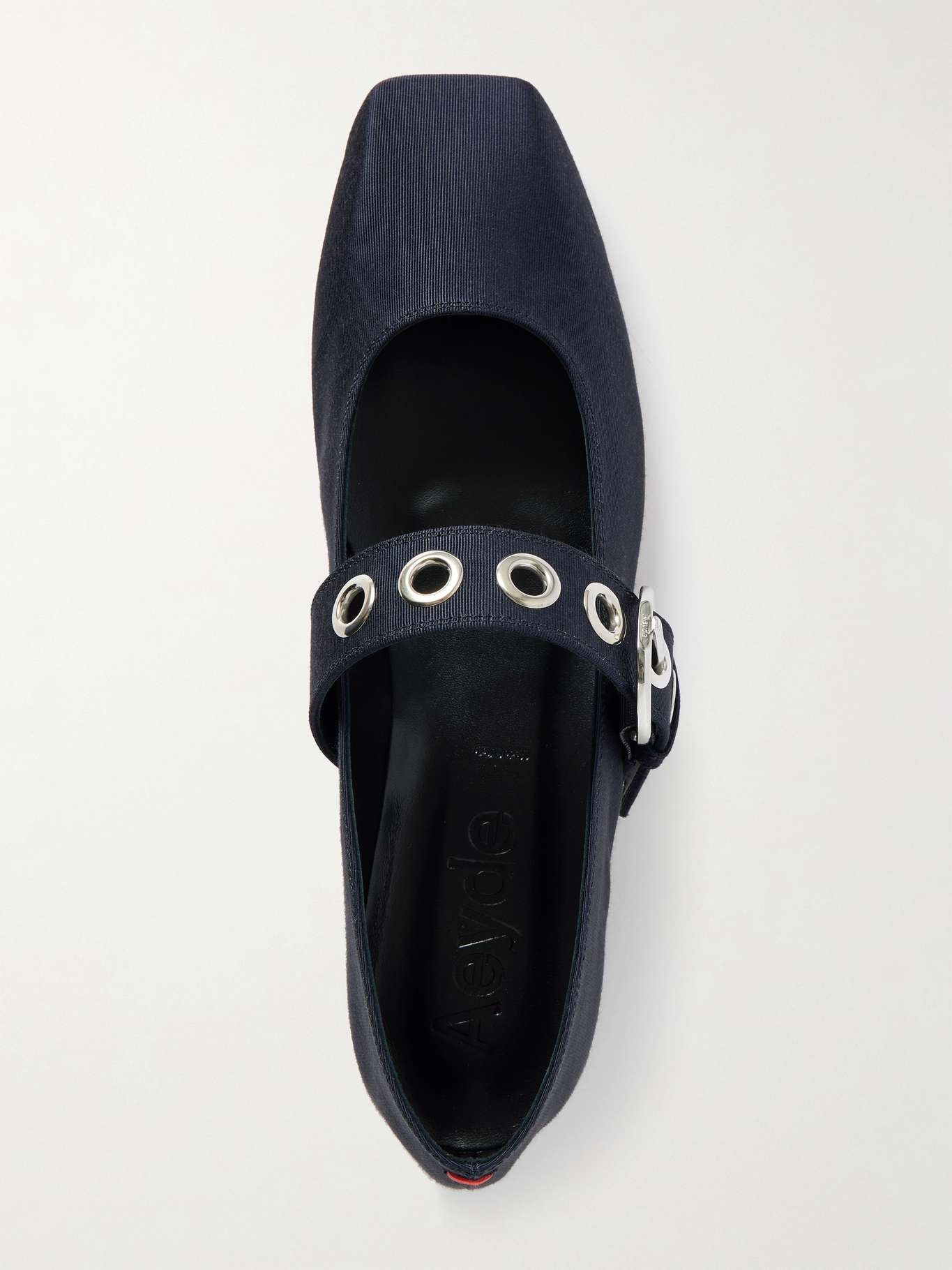 Uma embellished grosgrain Mary Jane ballet flats Navy - 5