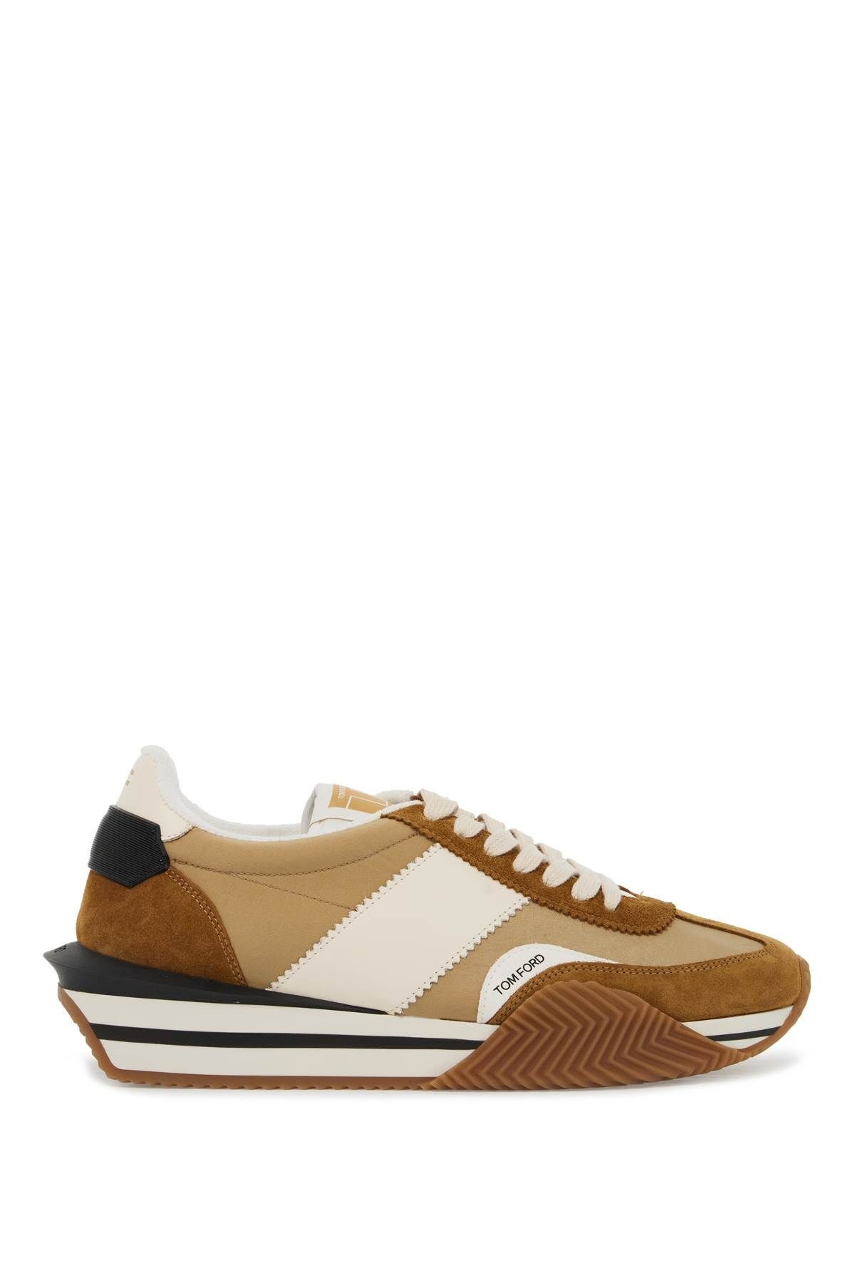 TECHNO CANVAS AND SUEDE 'JAMES' SNEAKERS - 1