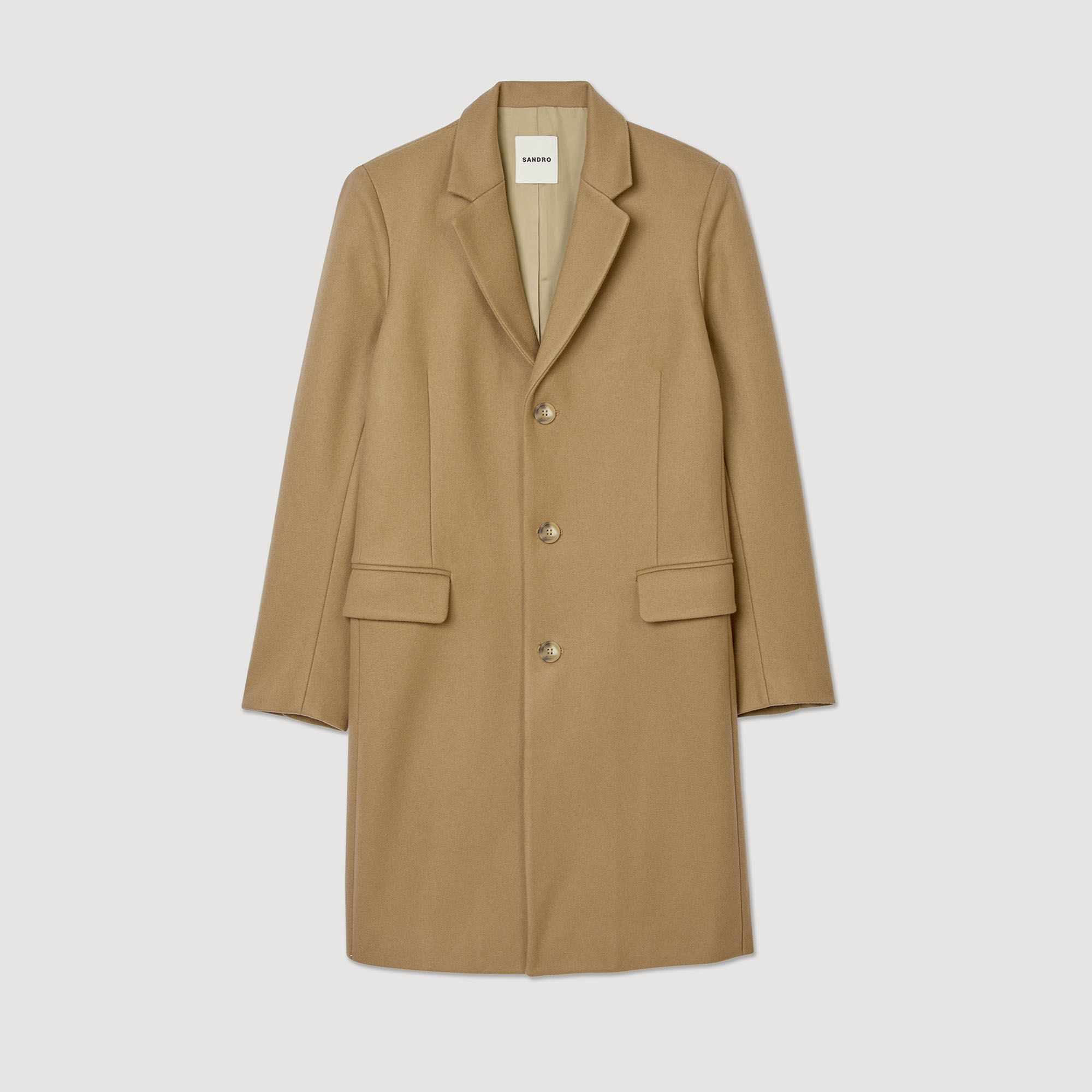 WOOL BROADCLOTH COAT - 1