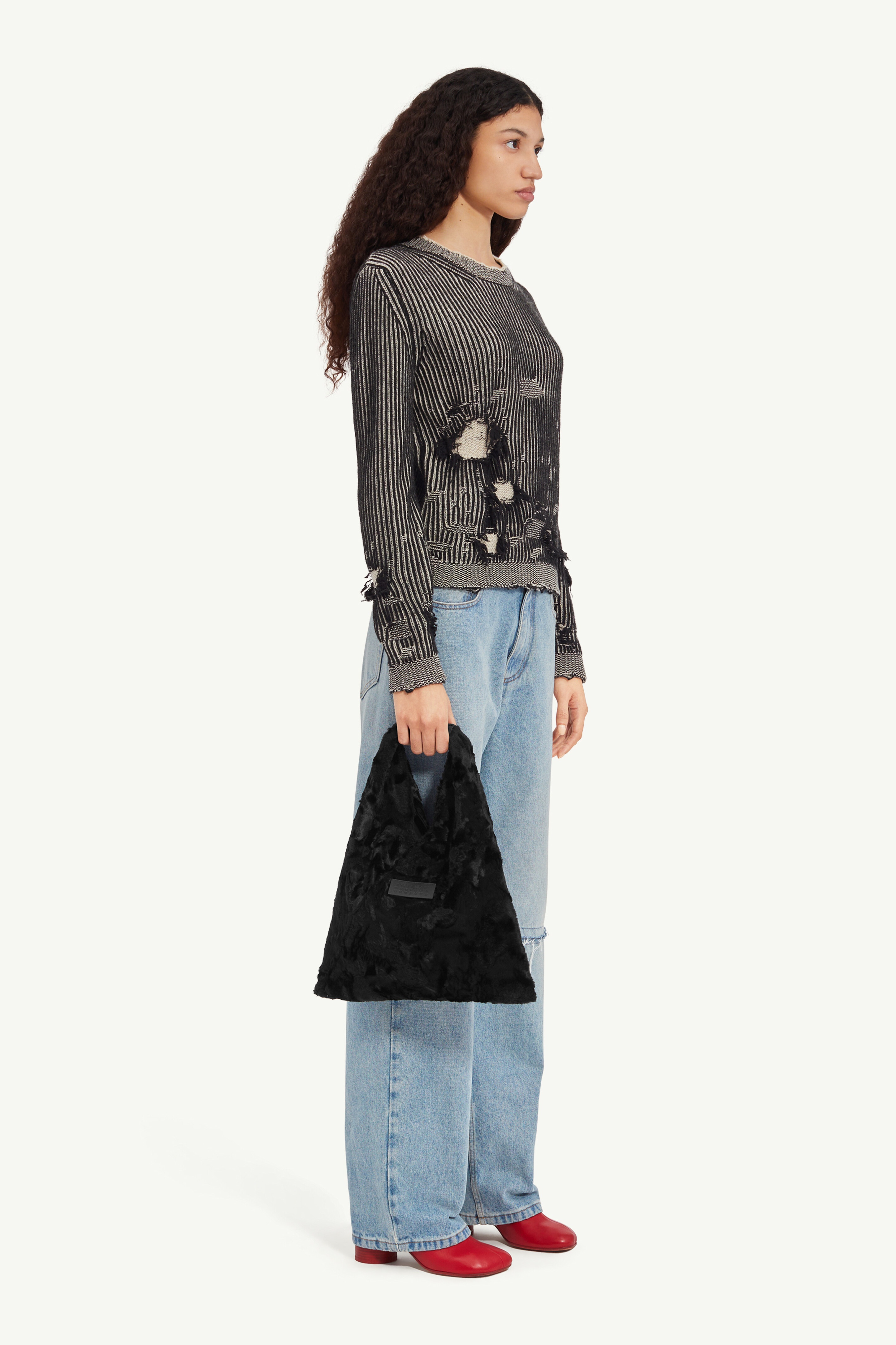 Distressed crewneck jumper - 3