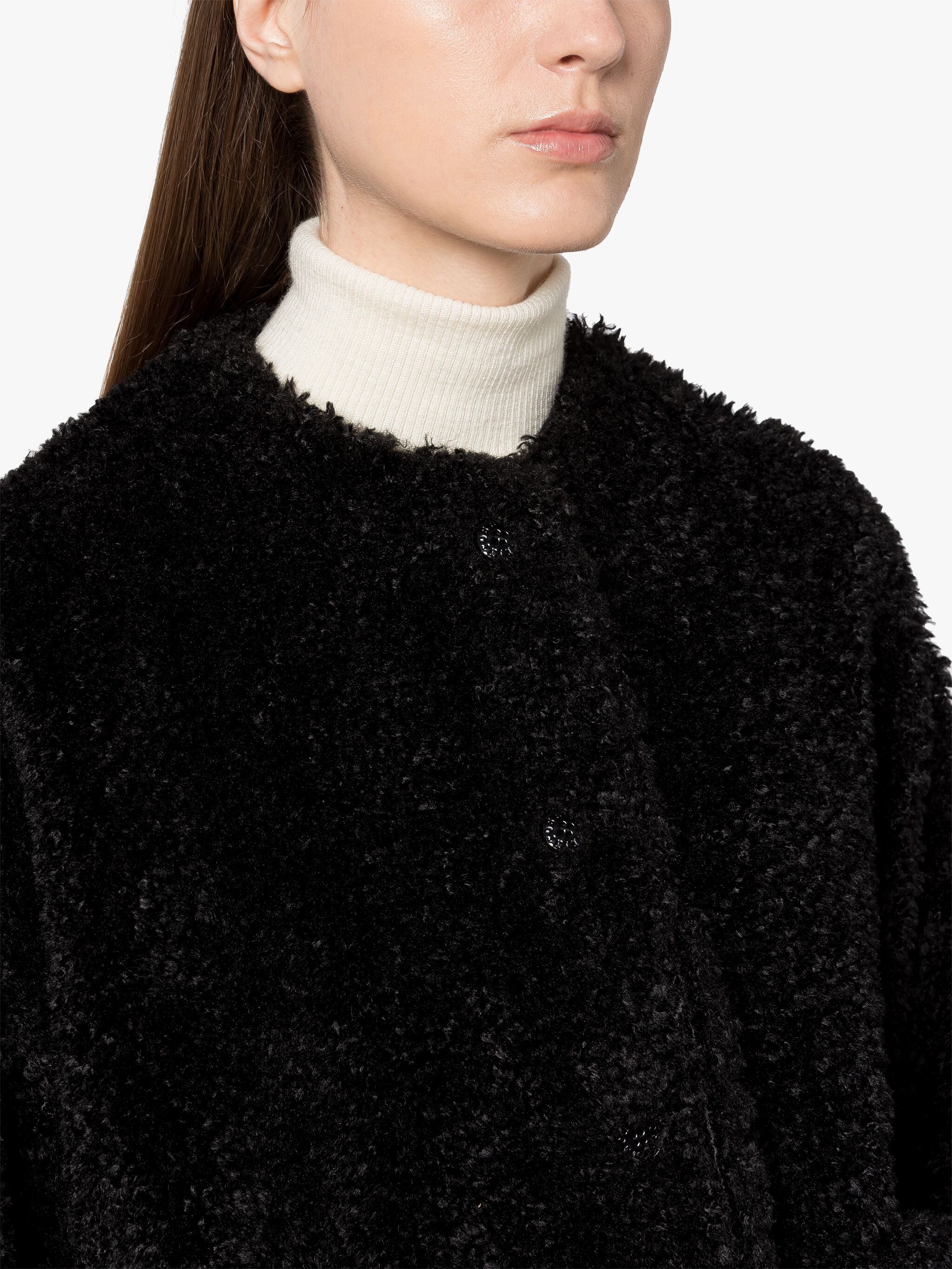 HUMBIE BLACK ECO FUR JACKET - 5