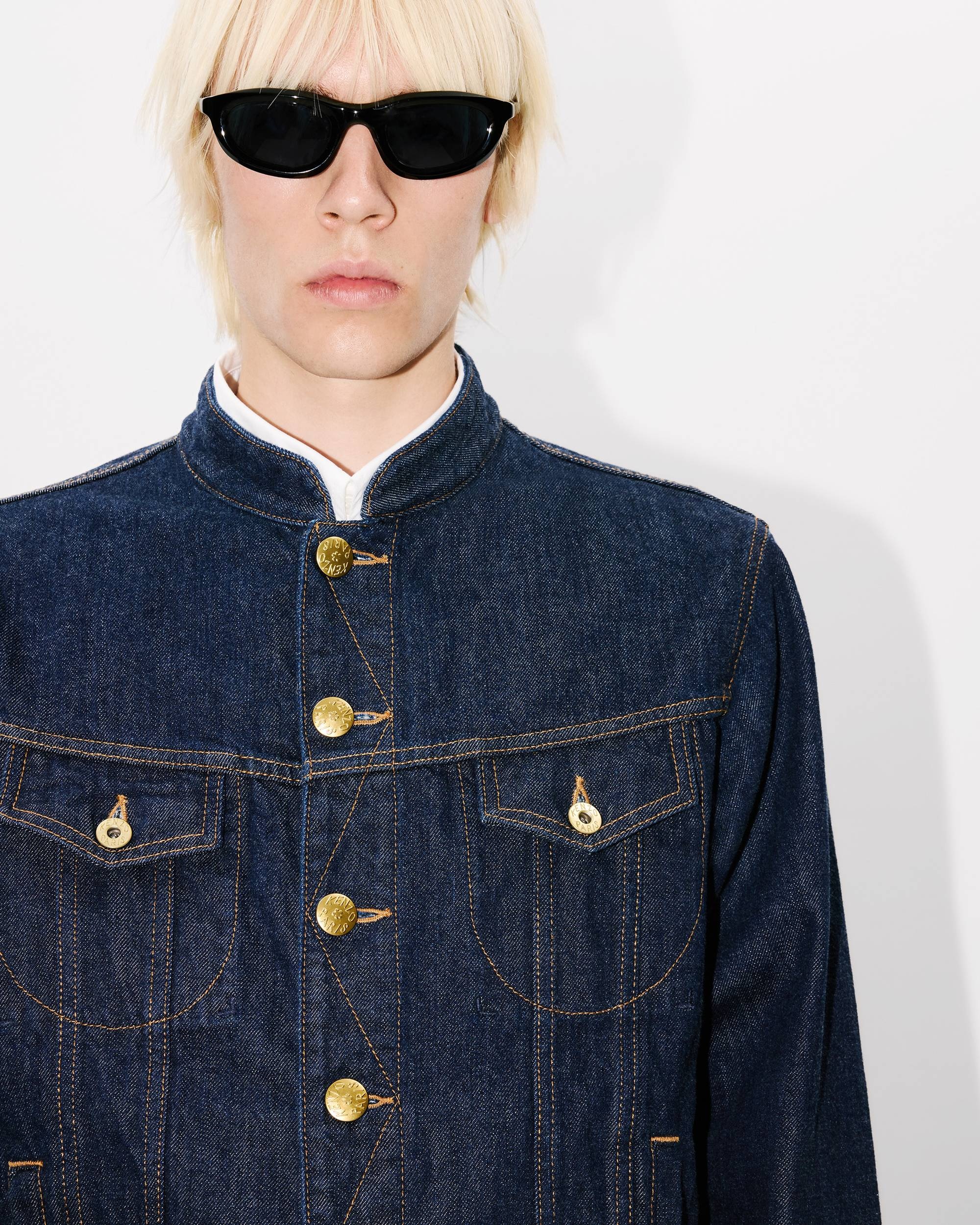 School boy jacket in japanese denim - 6