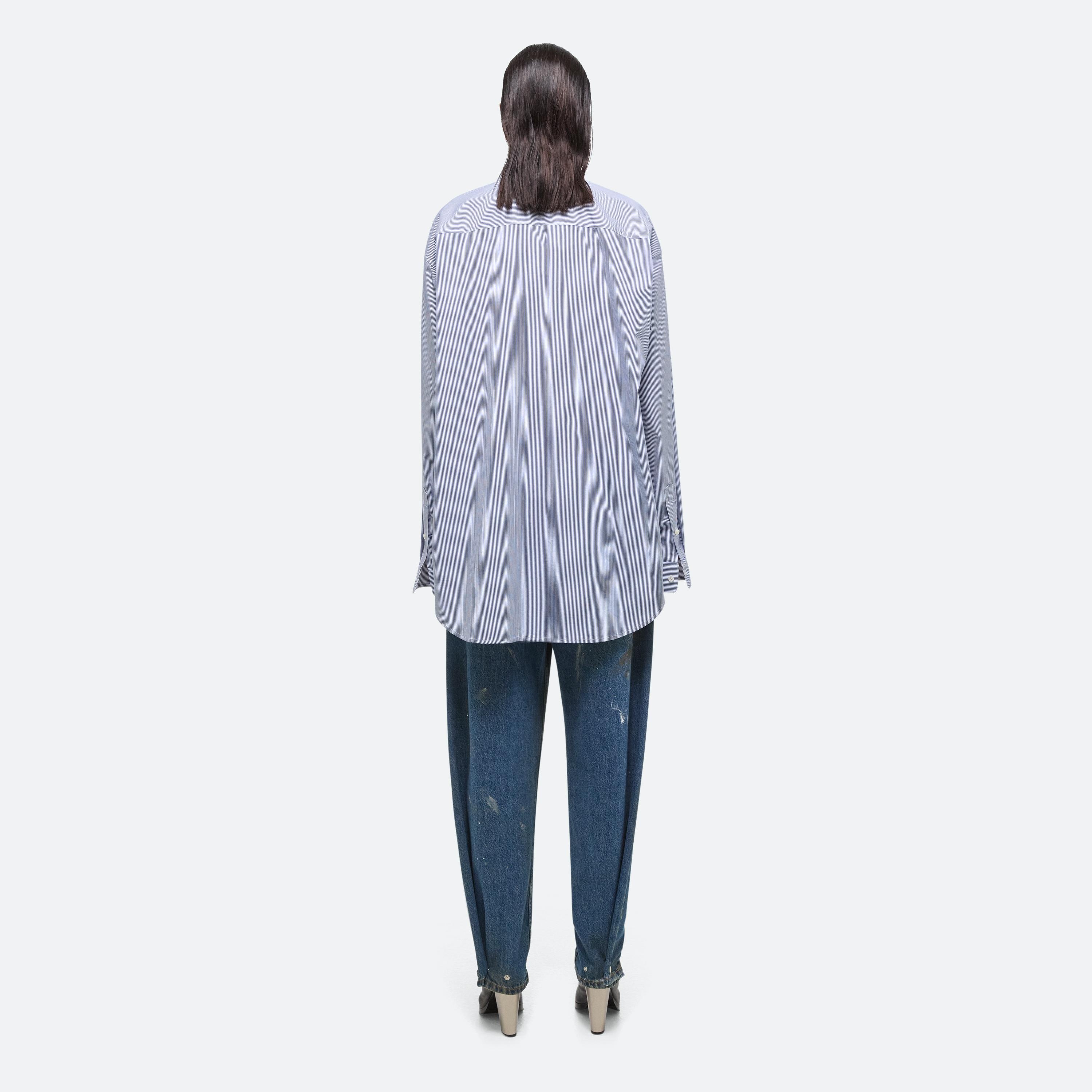 OVERSIZED STRIPED POPLIN SHIRT - 9