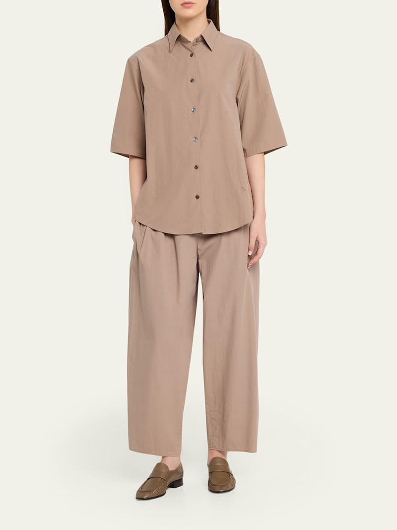 MARIA McMANUS Short-Sleeve Cotton Tunic Shirt outlook