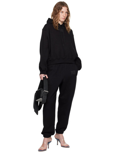 alexanderwang.t Black Bonded Puff Logo Hoodie outlook