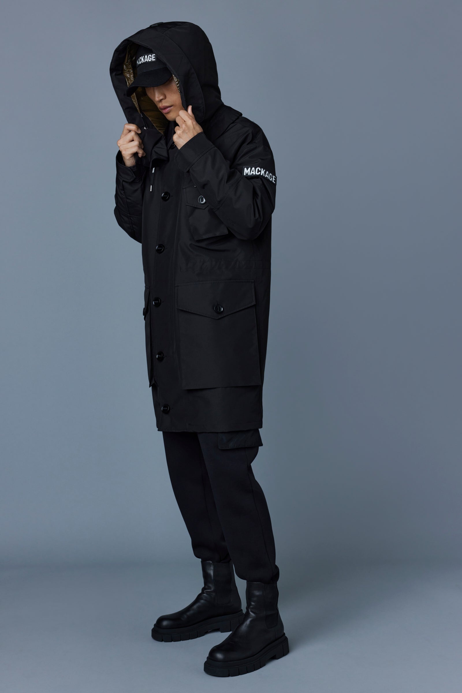 HARLEM Bonded Tech down parka with hood - 6