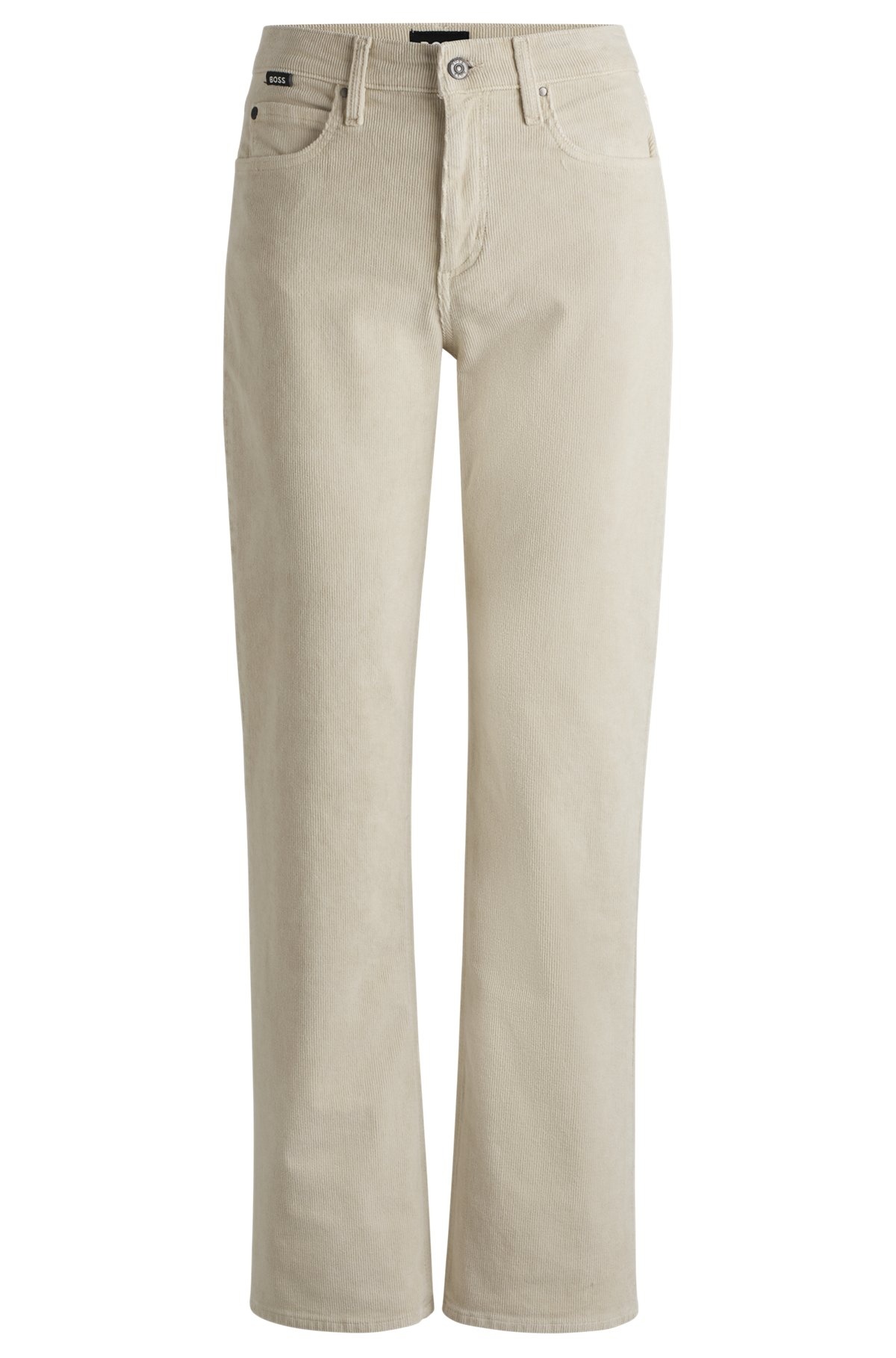 STRAIGHT-FIT JEANS IN STRETCH-COTTON CORDUROY DENIM - 1
