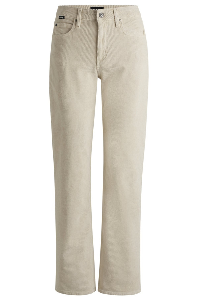 STRAIGHT-FIT JEANS IN STRETCH-COTTON CORDUROY DENIM 1