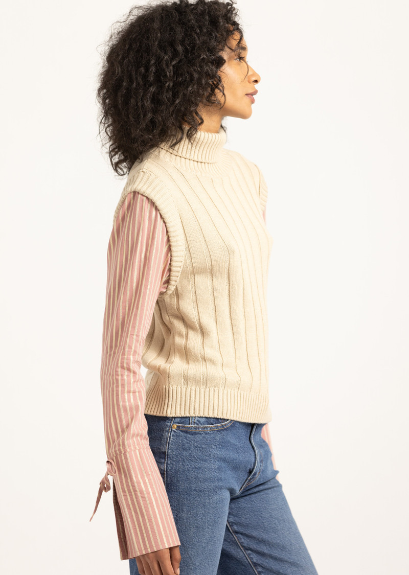 PAOLA MIXED MEDIA TURTLENECK SWEATER 3