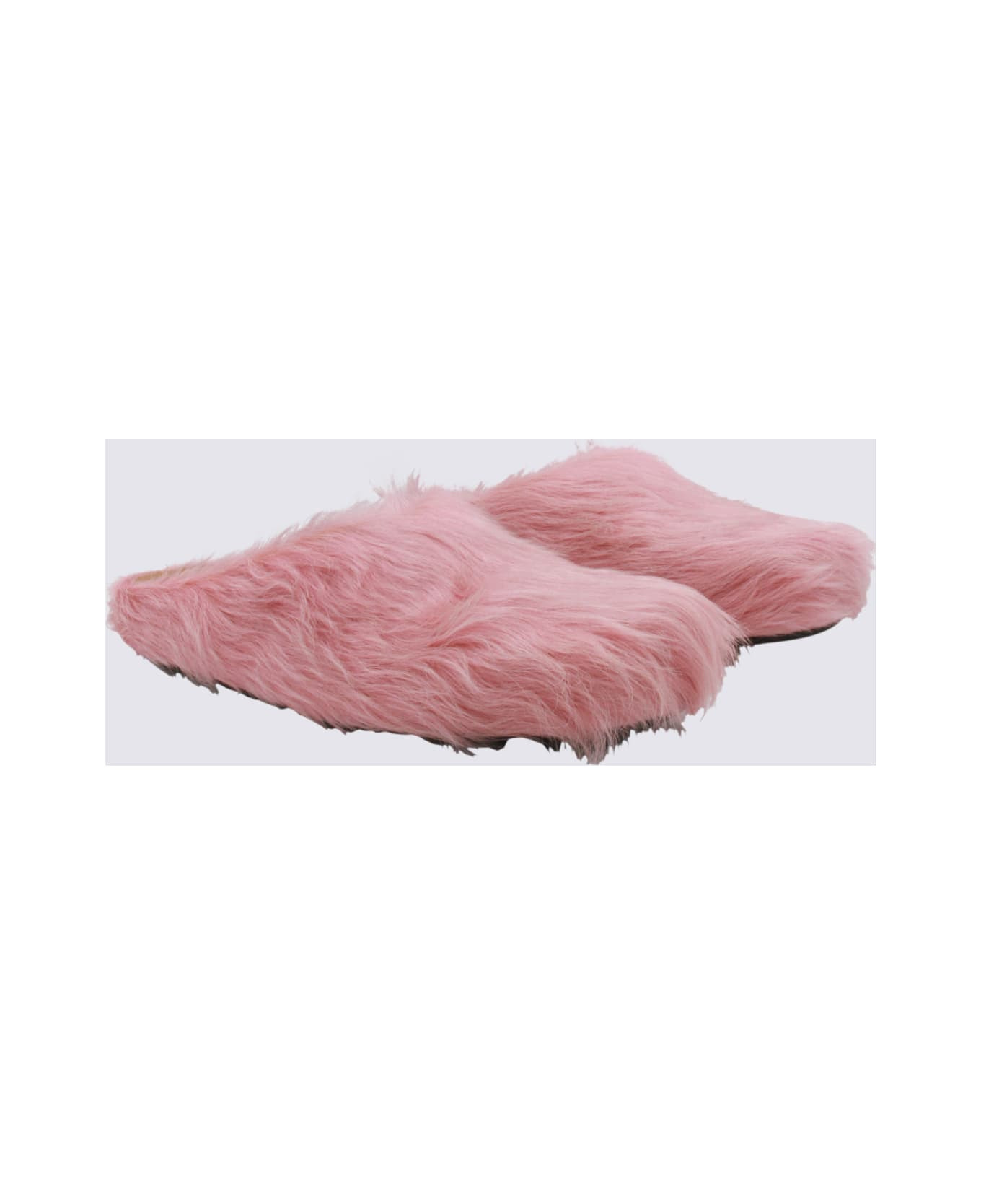 Pink Leather Fussbett Flats - 2
