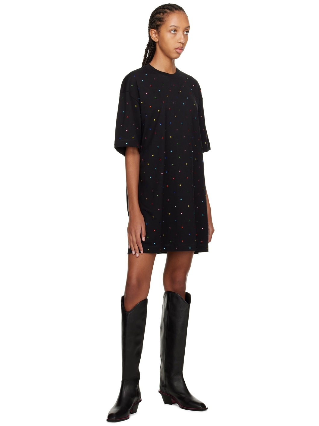 【関税込み】MSGM ブラック Donna ブーツ MSGM Black Donna Boots | REVERSIBLE