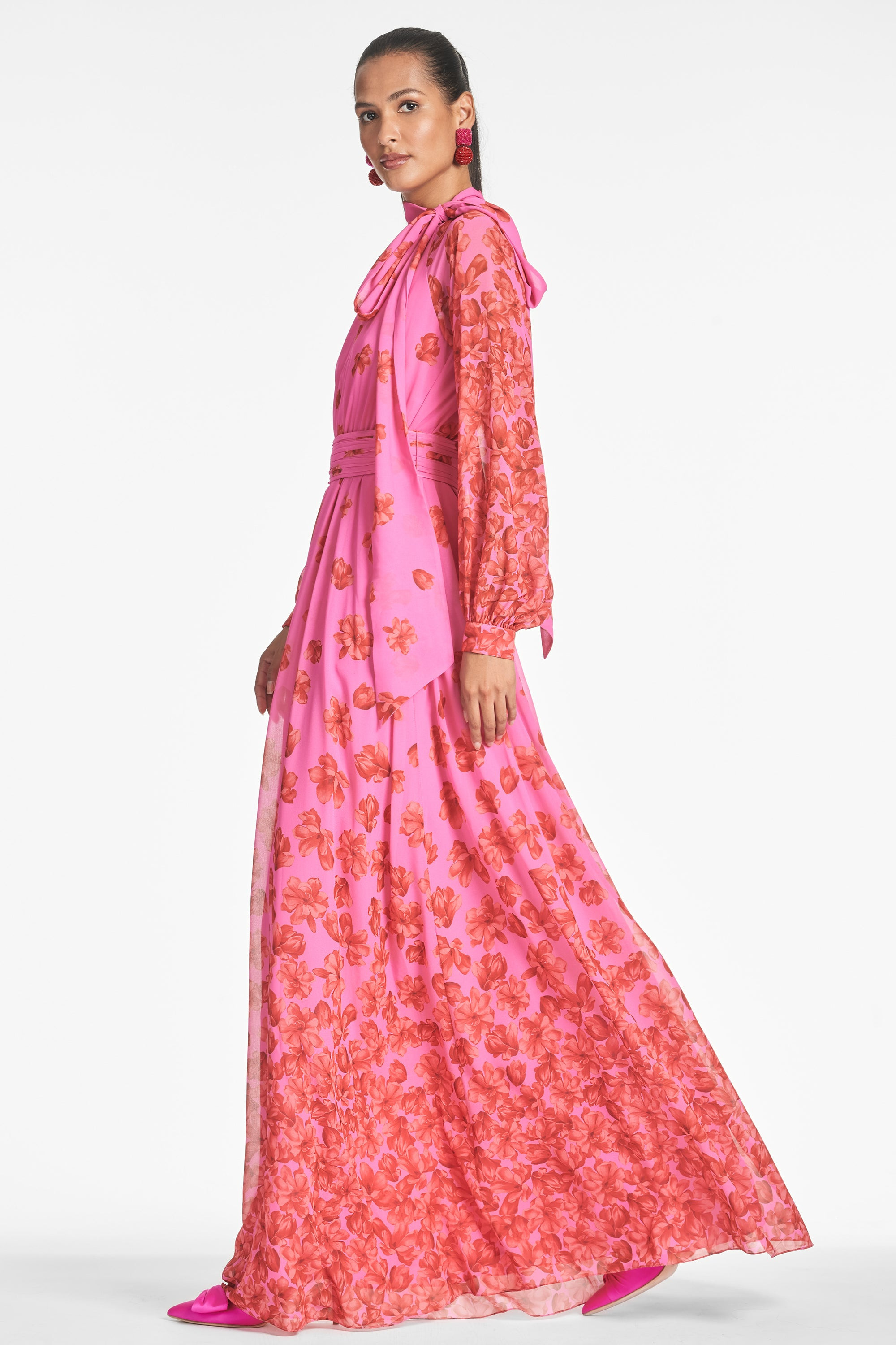Vera Gown - Rose/Vermillion - 3