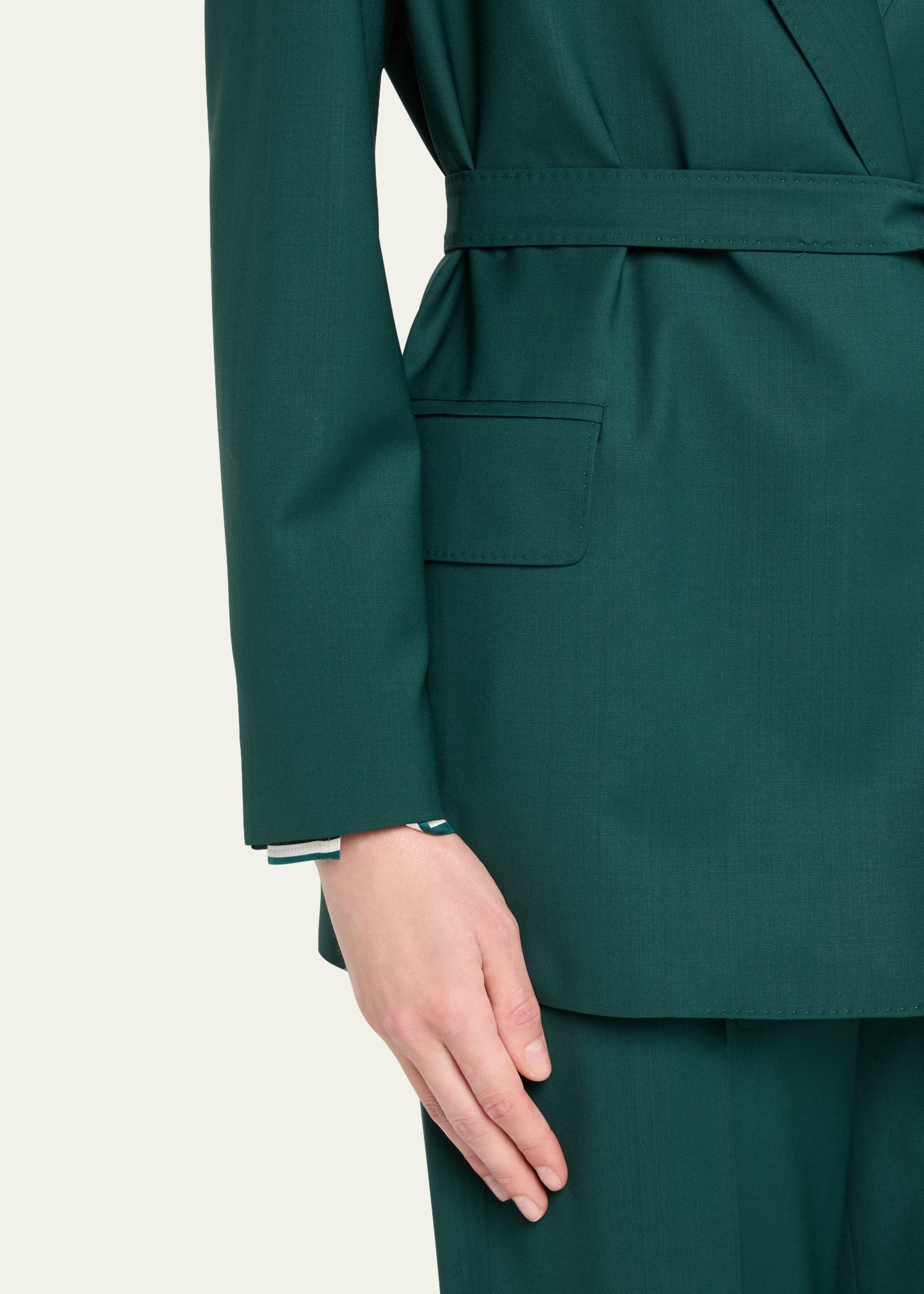 Talento Tie-Waist Wool Coat - 4