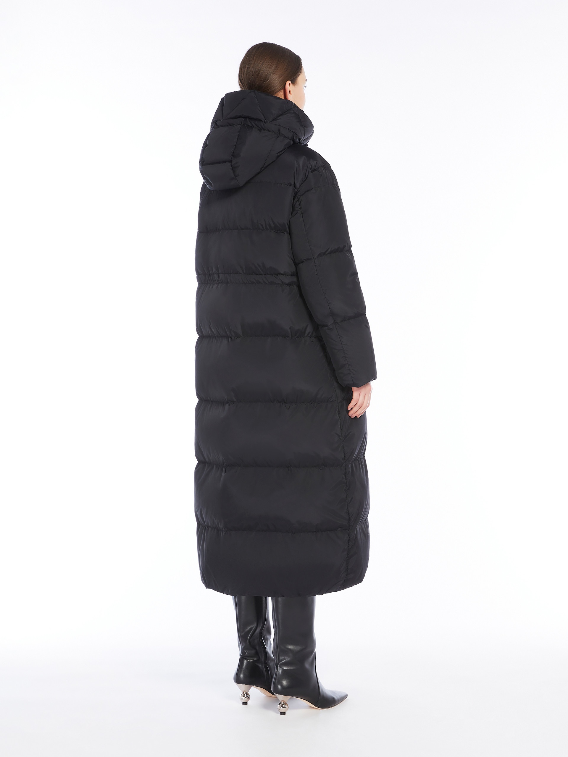 DOLLY Long water-repellent taffeta down jacket - 4