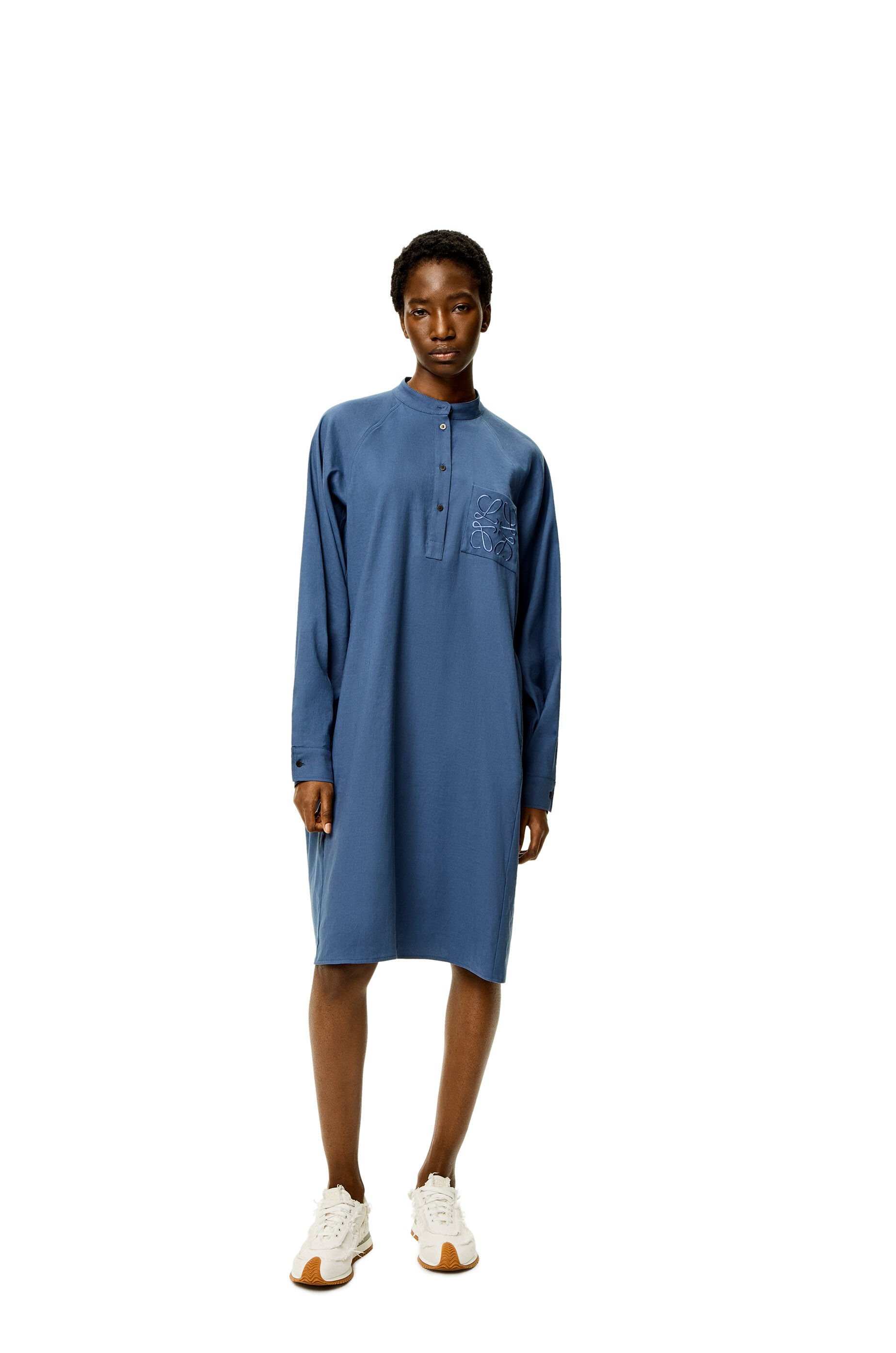 Anagram tunic dress in linen and cotton - 2