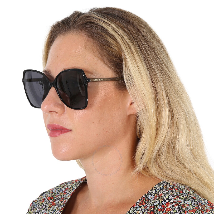 Jimmy Choo Grey Butterfly Ladies Sunglasses FEDE/S 0807/IR 59 - 2