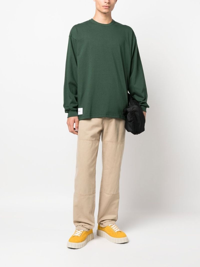 logo-patch long-sleeve T-shirt - 2