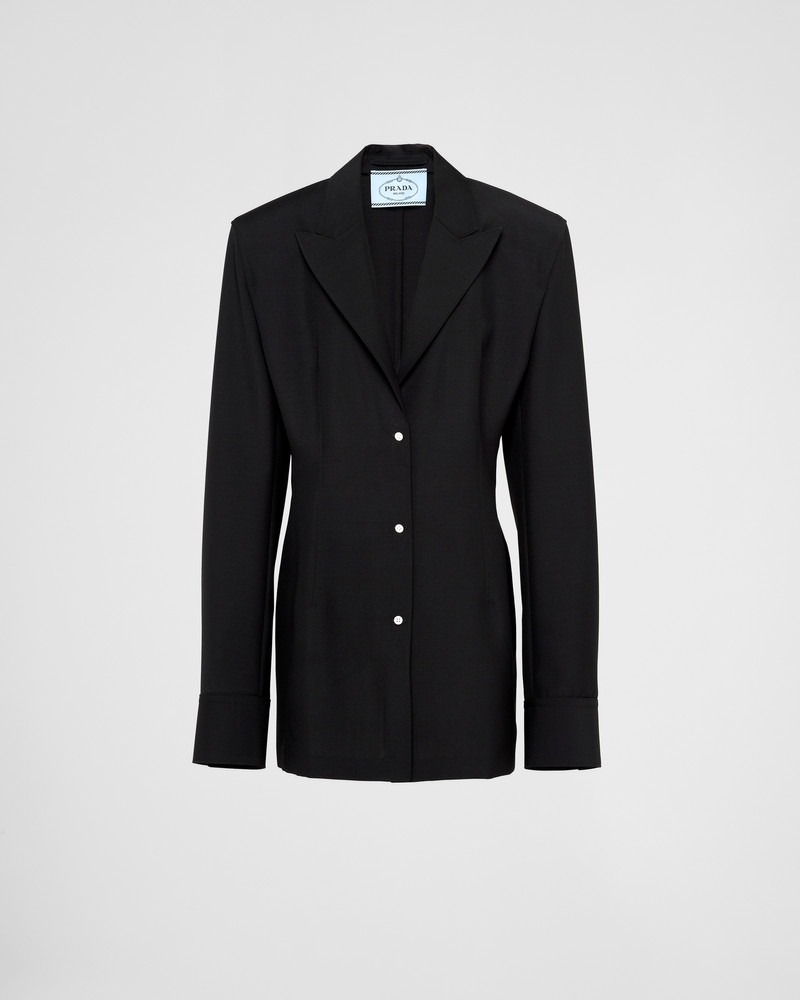 Single-breasted light mohair jacket - 1