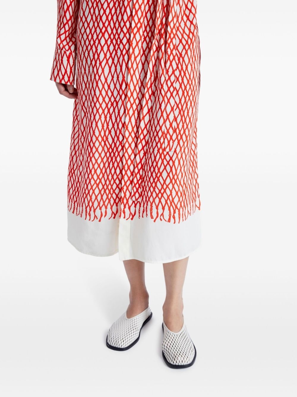Bailey abstract-print midi dress - 5