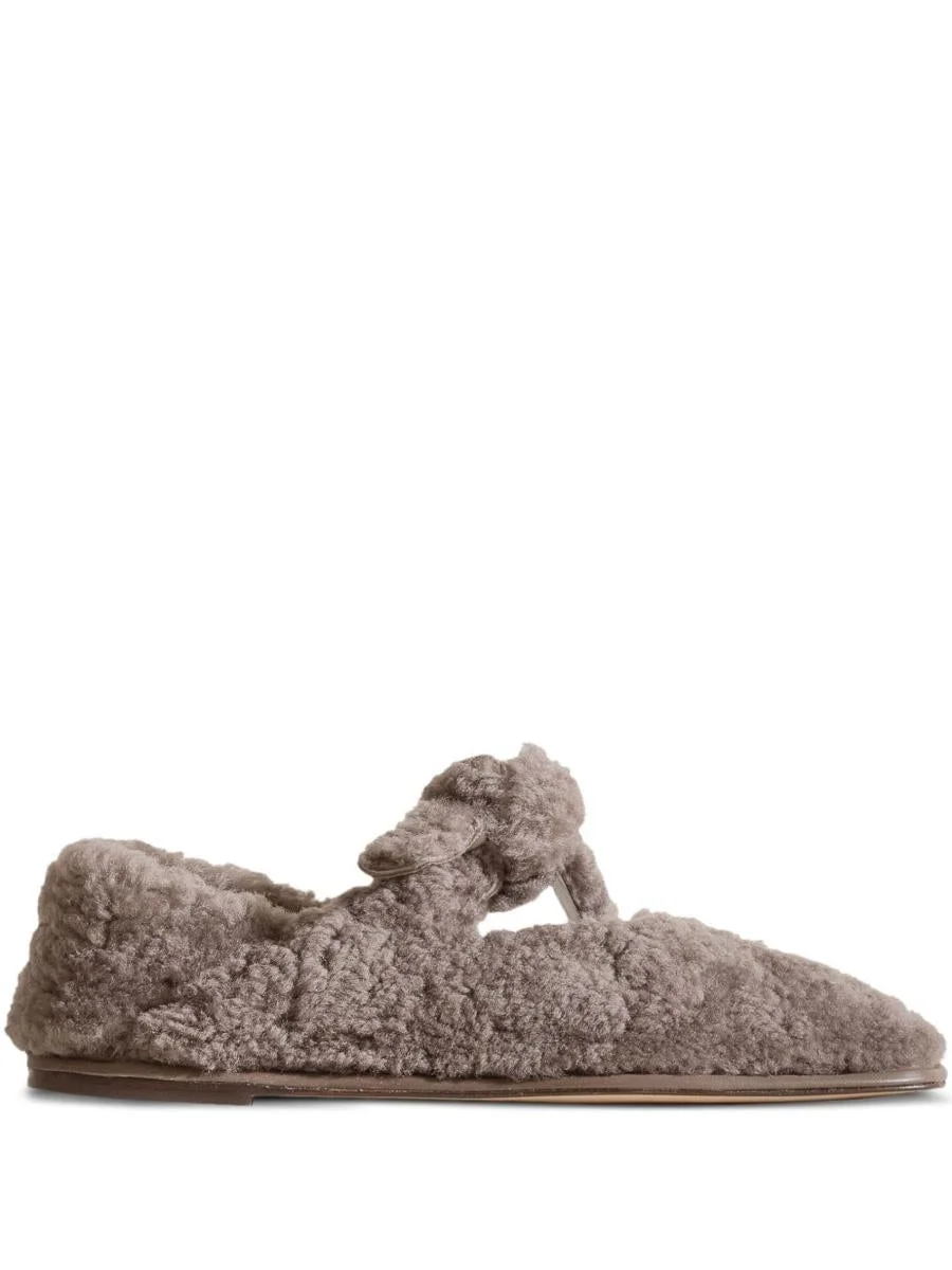 Hereu Llasada Shearling Ballet Flats - 1