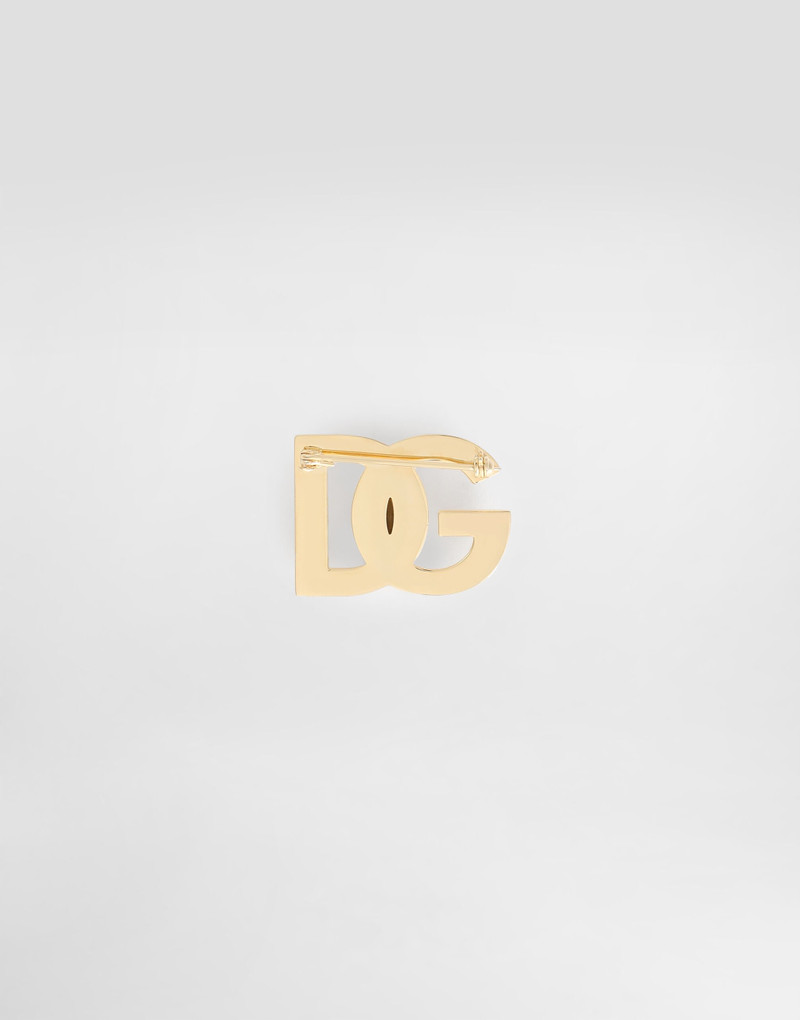 Rhinestone logo brooch 3