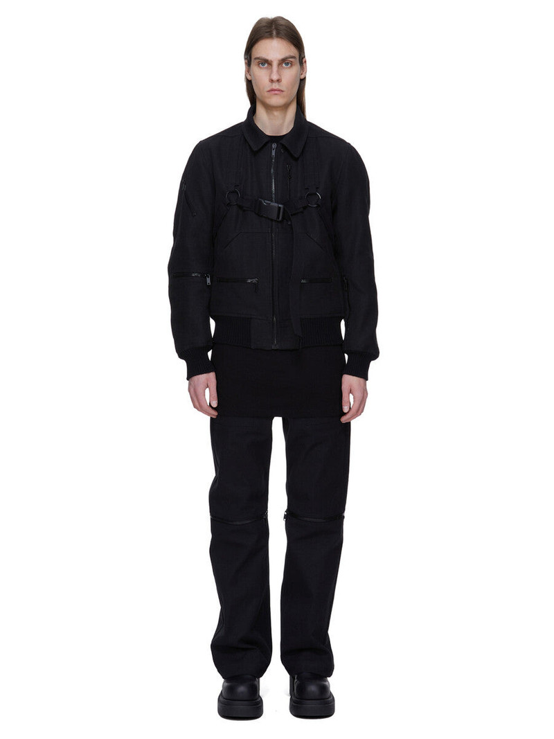 Rick Owens Blixa Bomber Jacket Black outlook
