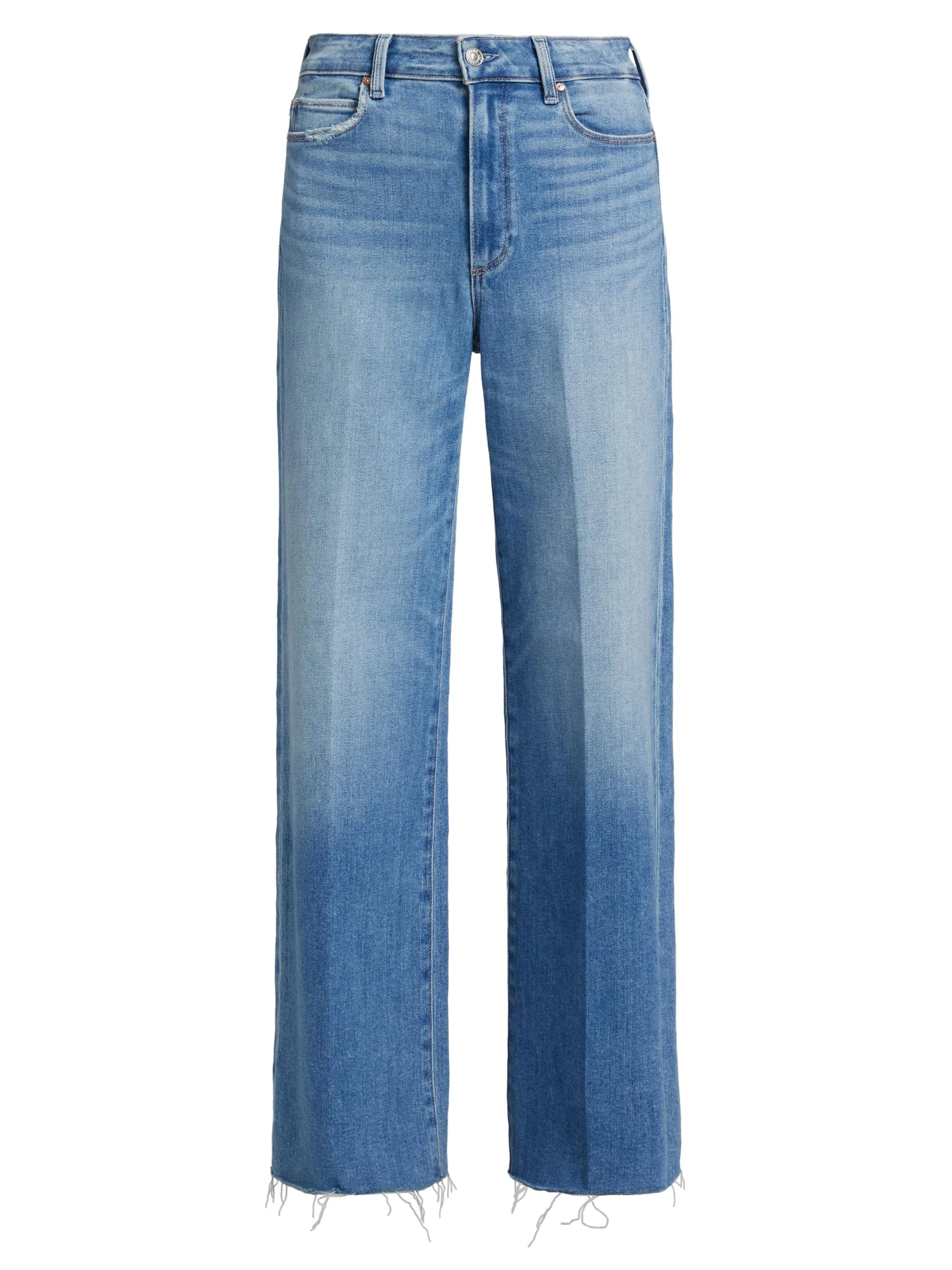 Women's Anessa High-Rise Raw-Hem Straight Jeans - Mesmerize - 1