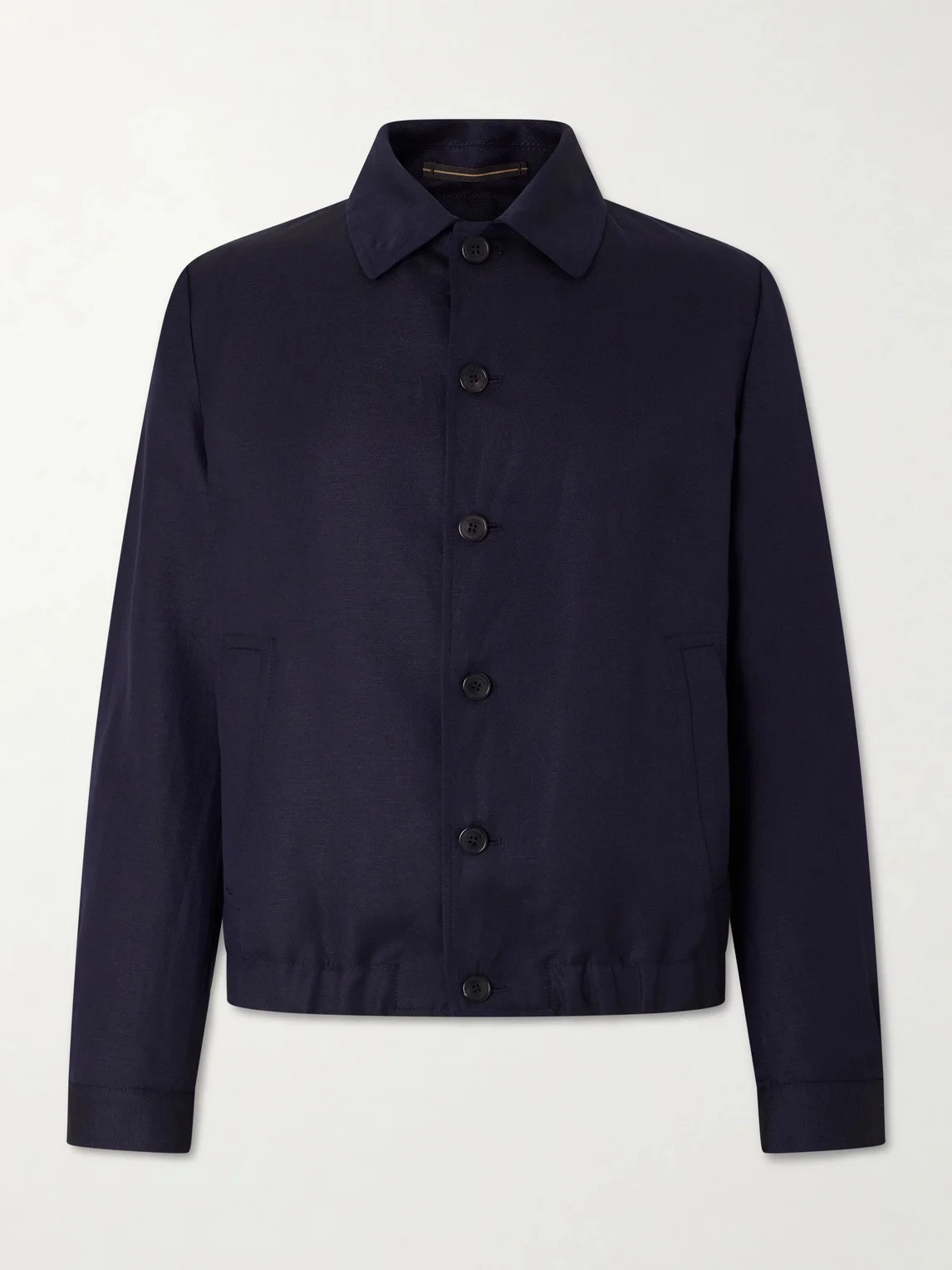 Wool and Linen-Blend Bomber - 1