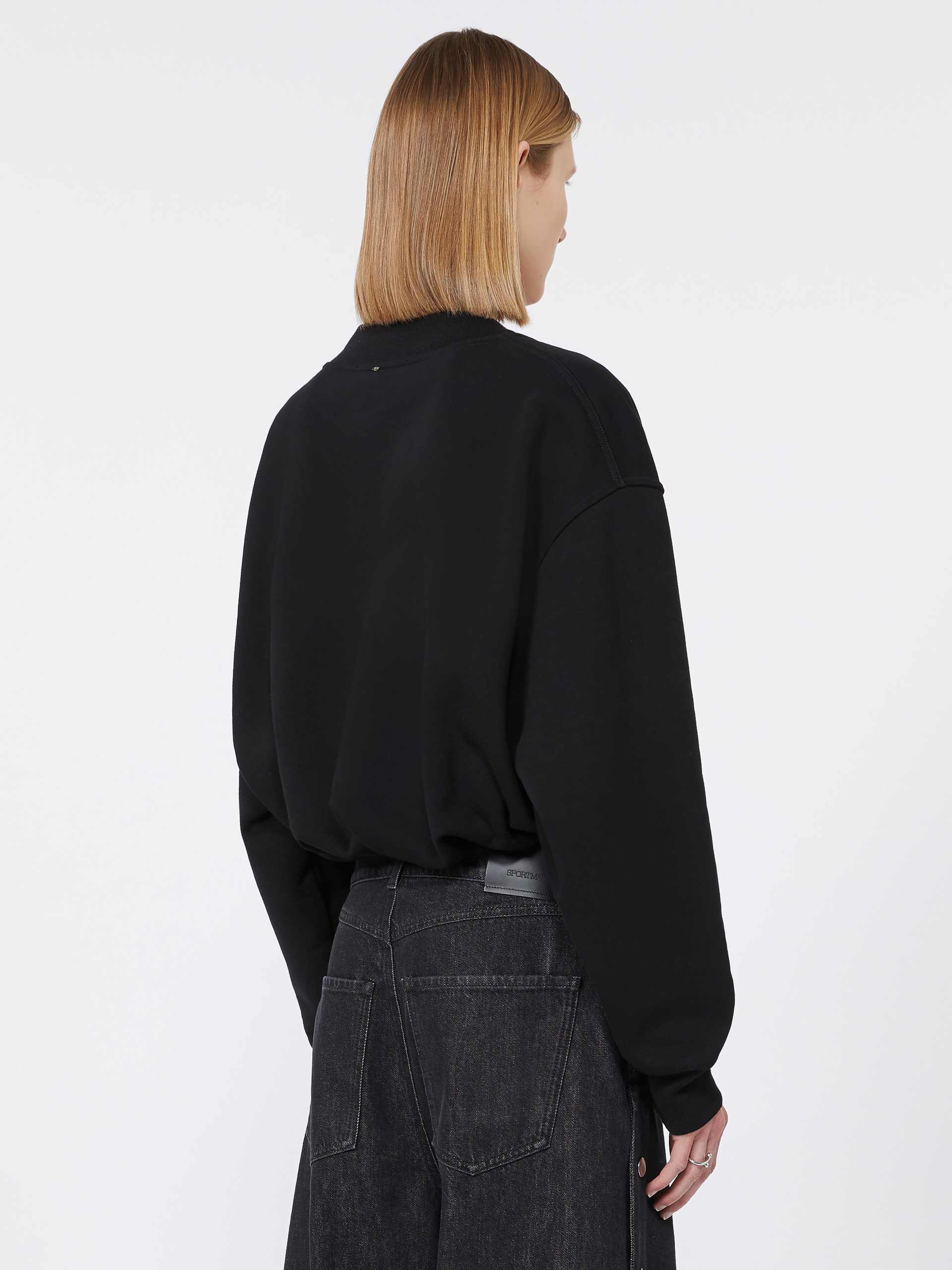 COLLEG V-neck crop sweatshirt - 4