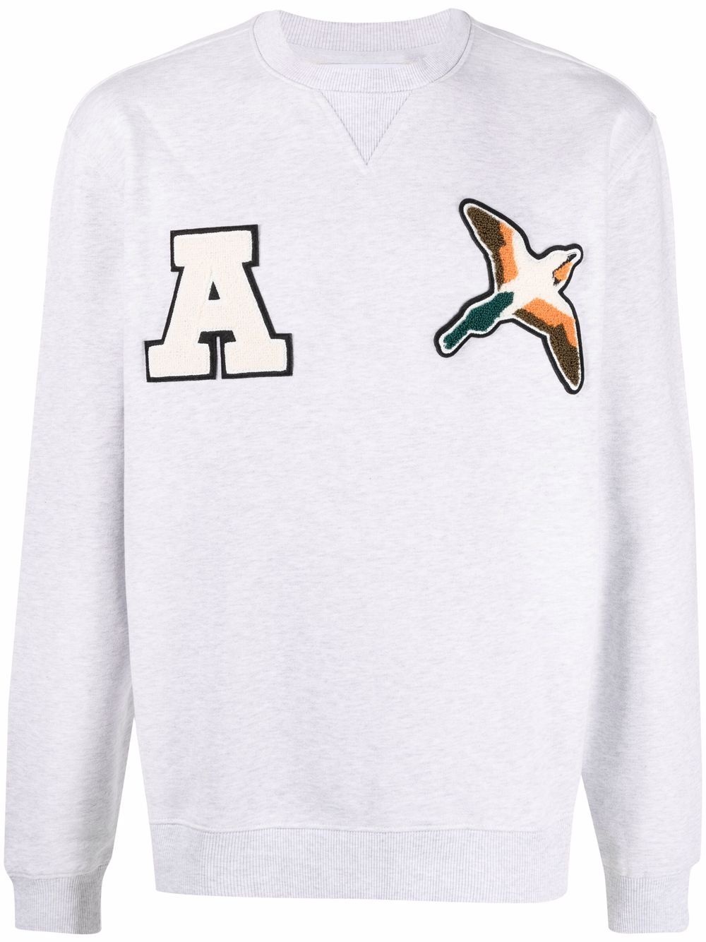 logo-patch sweatshirt - 1