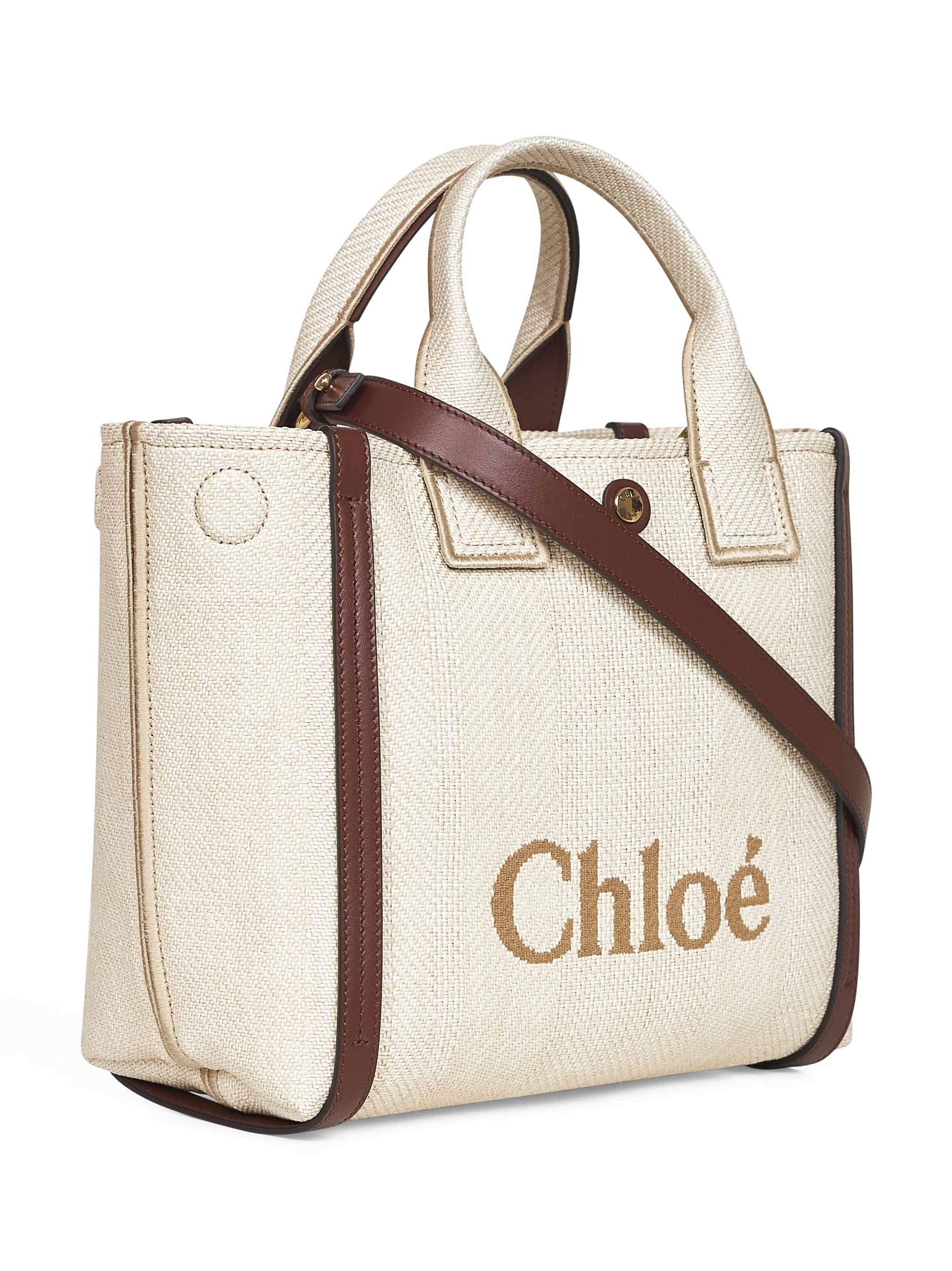 Beige Chloé Carry small tote bag - 2