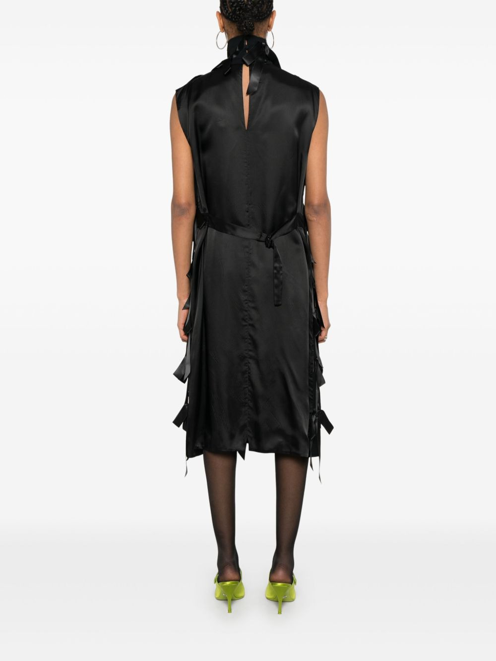 bow-appliqué midi dress - 4
