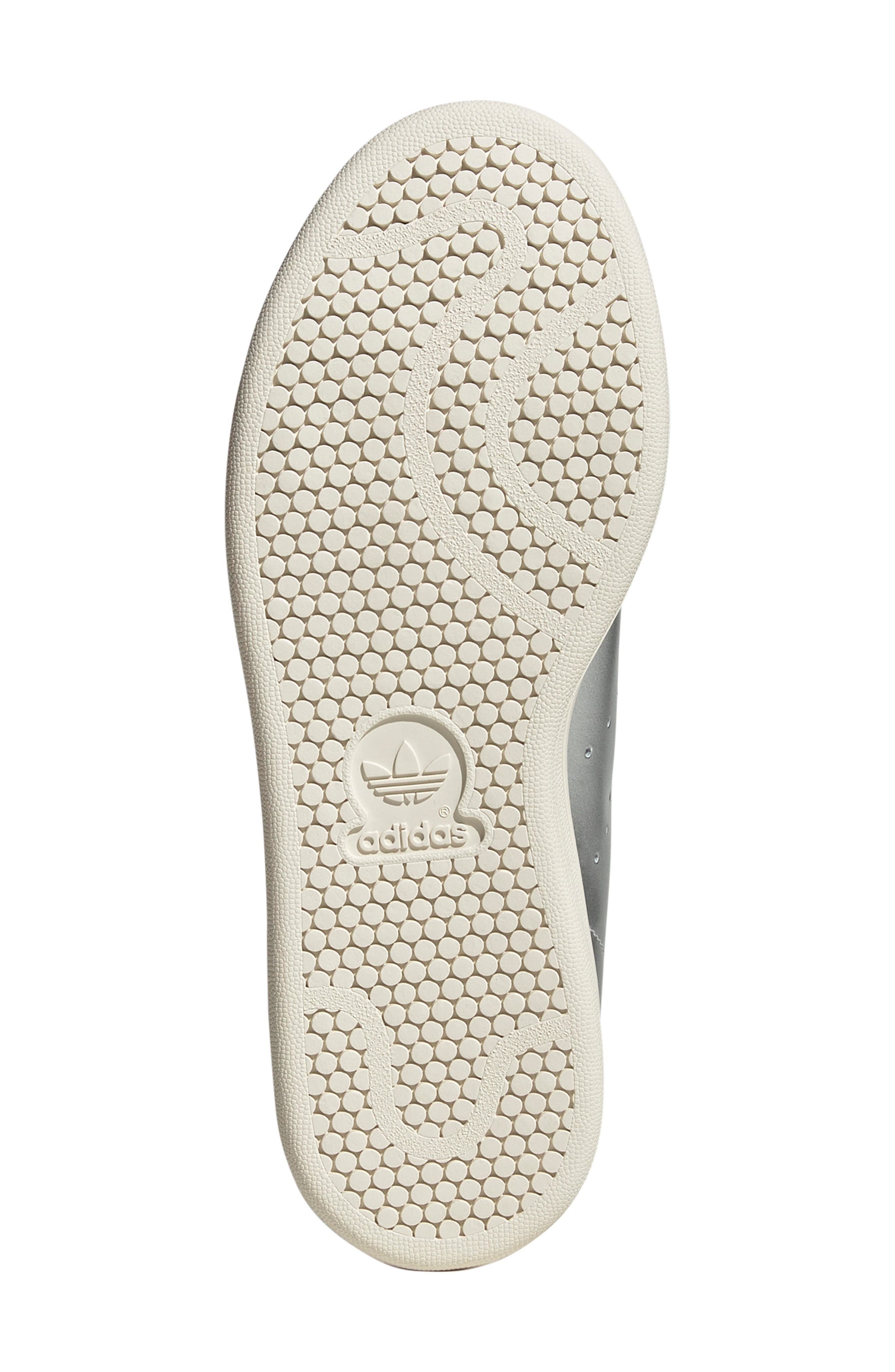 adidas Stan Smith Sneaker in Silver Met/Silver Met/Black at Nordstrom - 5