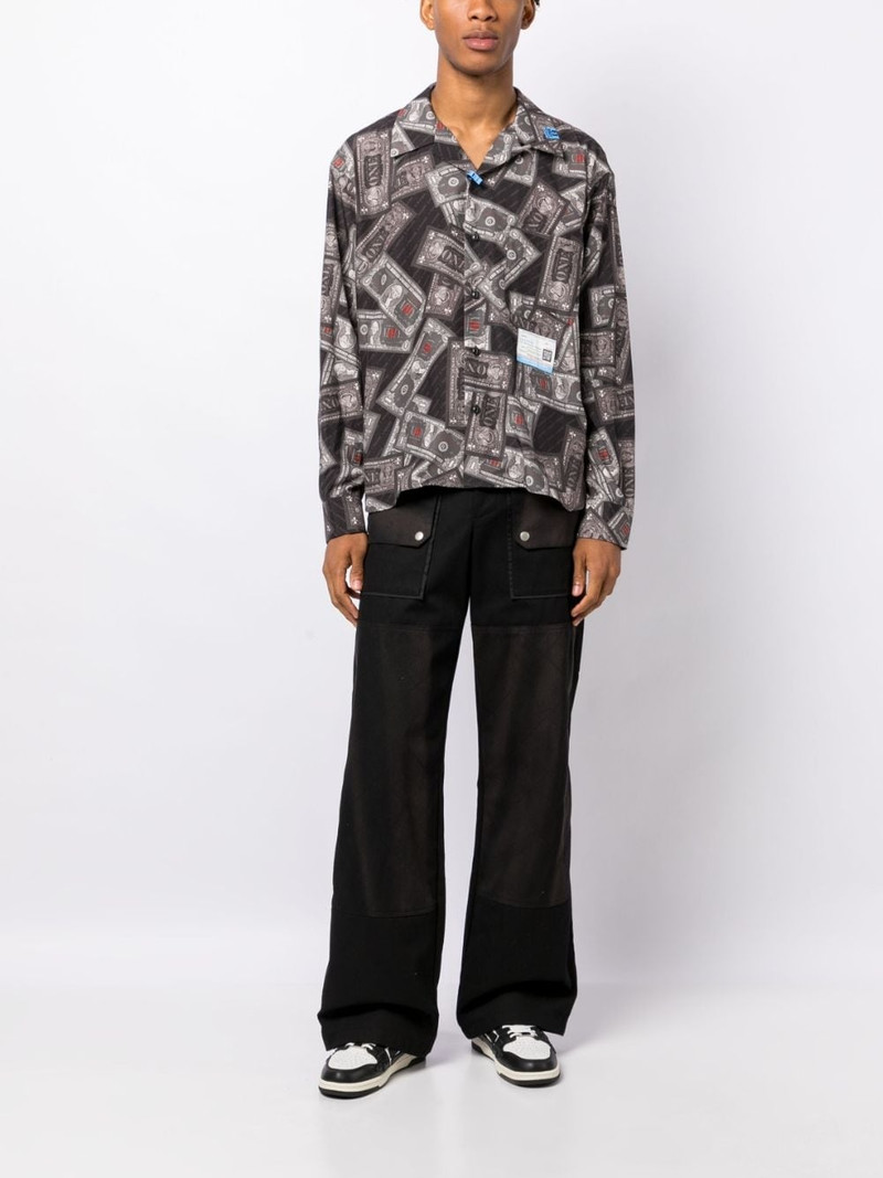 Maison MIHARAYASUHIRO Dollar Bill long-sleeve shirt outlook