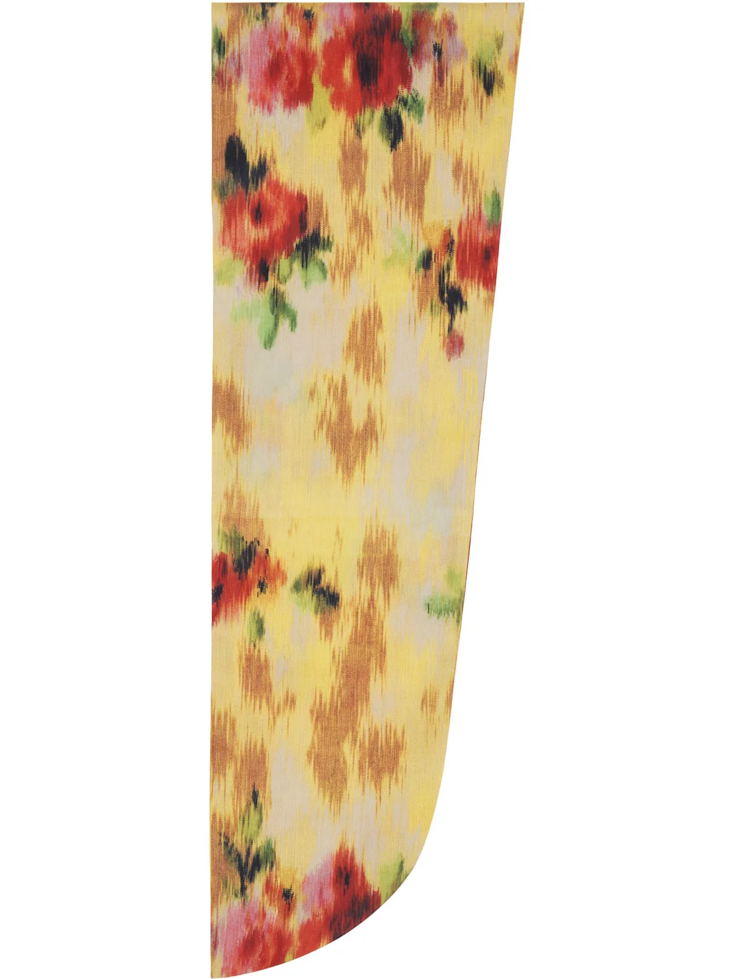 Yellow Print Wrap Scarf - 1