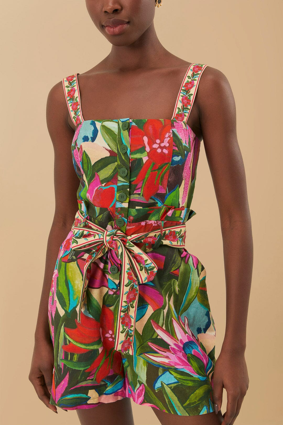 Multicolor Jardin De Reve Romper - 2