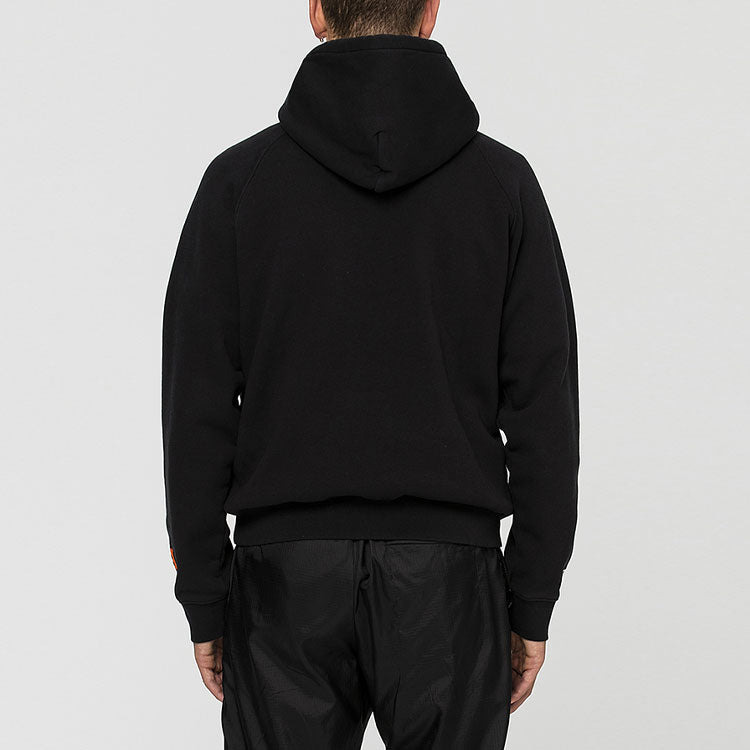 HERON PRESTON Heron Pop Over Hoodie 'Black Orange' HMBB001F198080030488 - 2