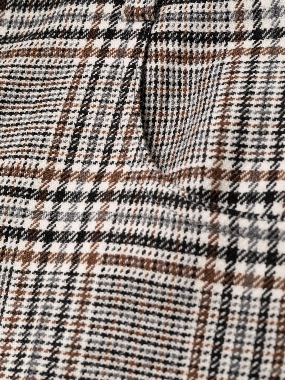 checked tailored shorts - 7
