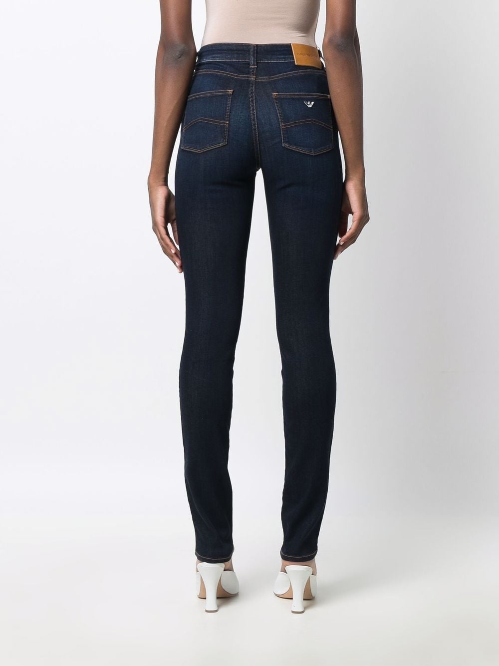 mid-rise skinny jeans - 4