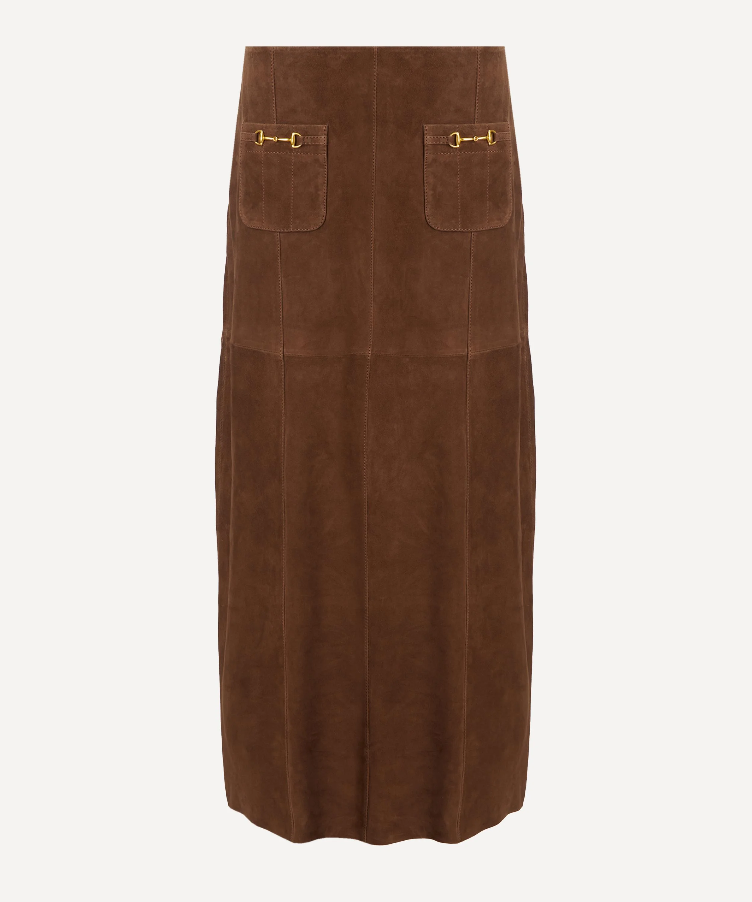 Edwina Suede Midi Skirt - 1