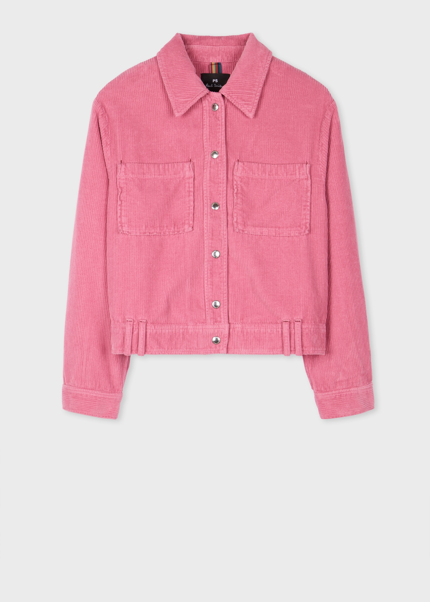 Women's Pink Corduroy Chore Jacket - 1