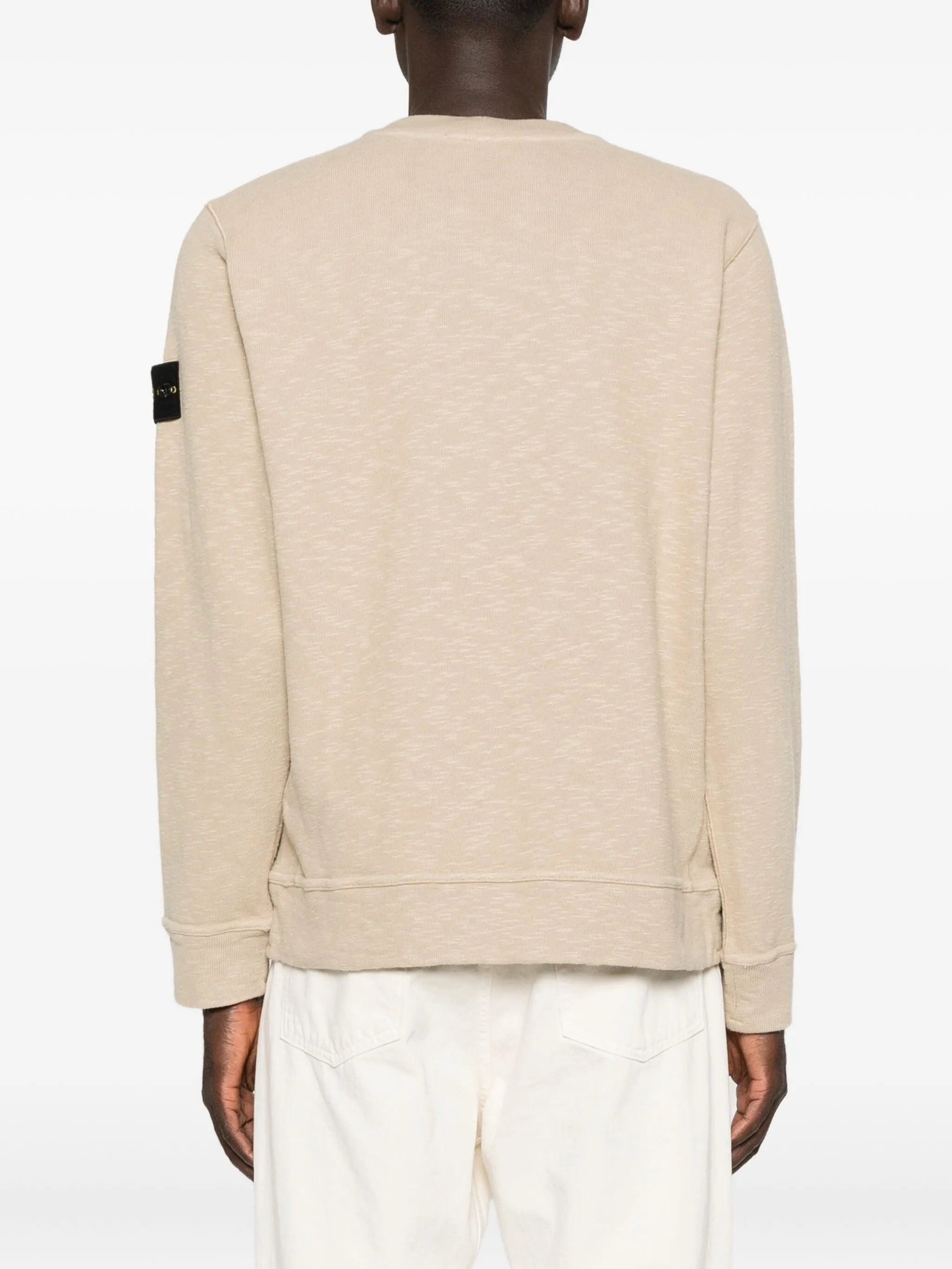Stone Island Logo-patch Cotton Sweatshirt - 3