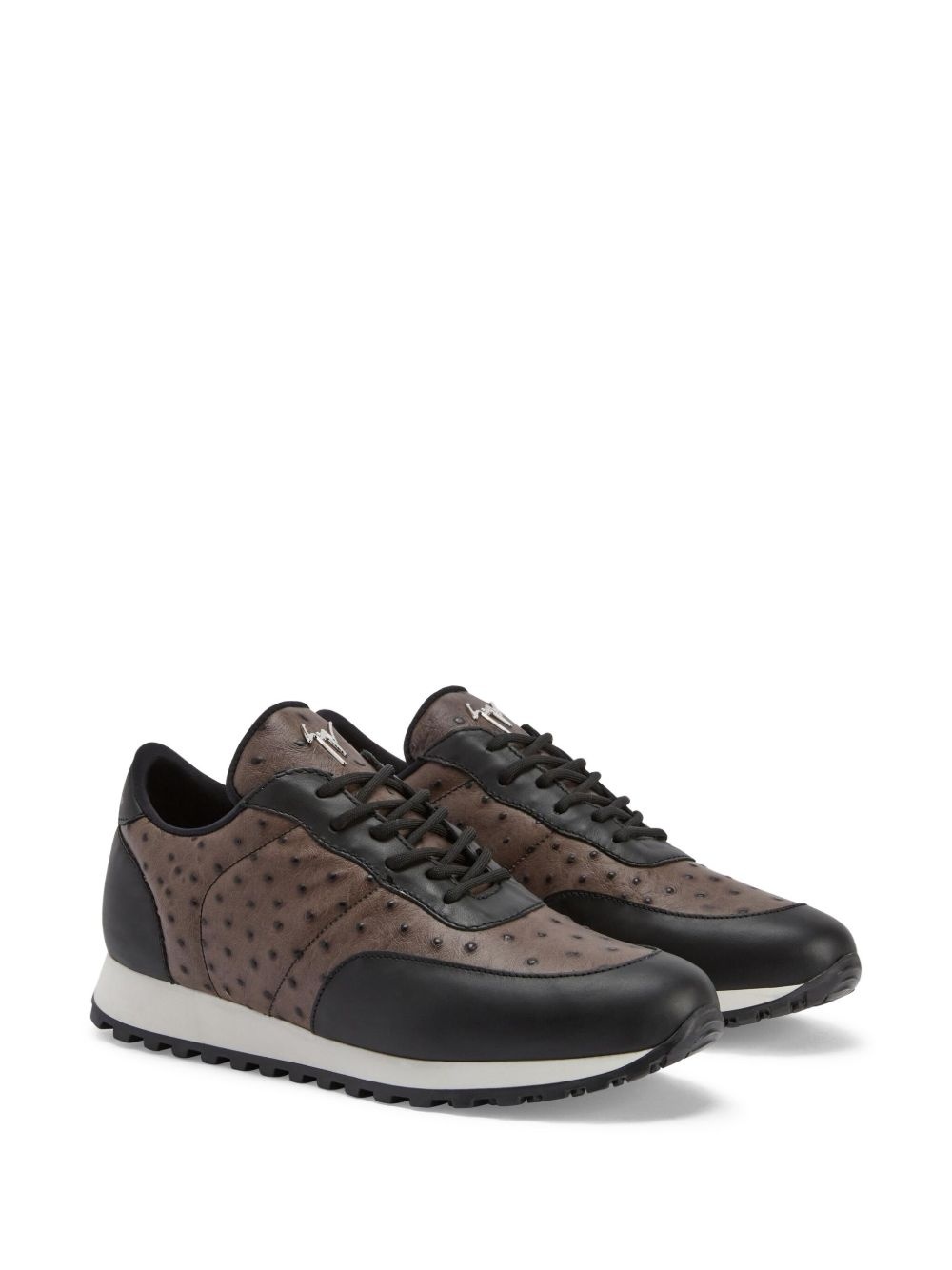 Jimi ostrich-leather sneakers - 2