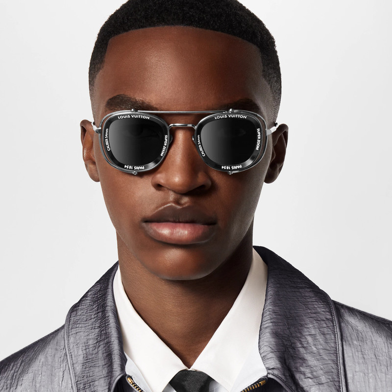 LV Super Vision Metal Pilot Square Sunglasses 6