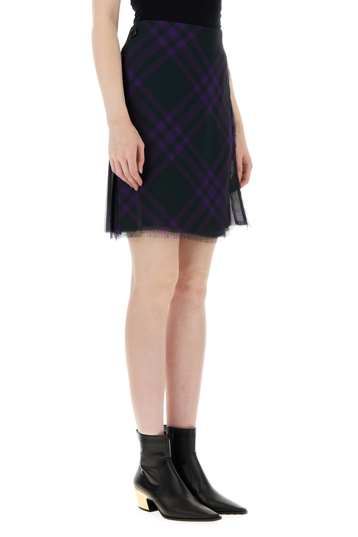 Embroidered silk skirt - 3
