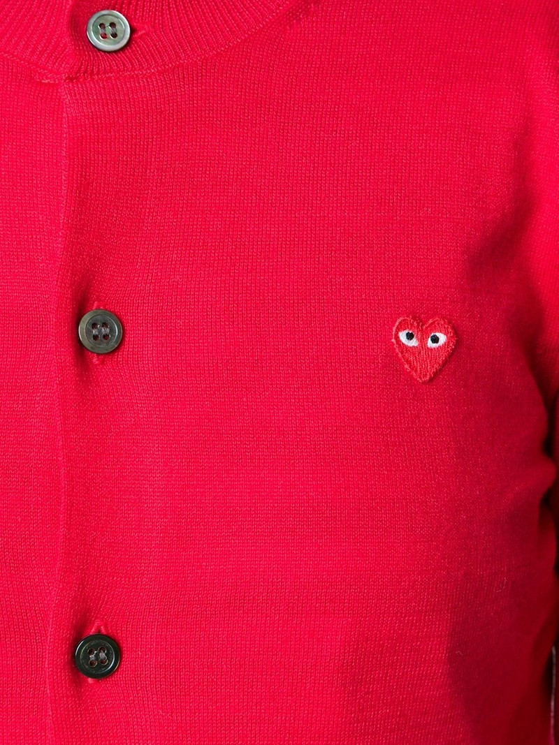 Comme des Garçons PLAY mini heart cardigan outlook