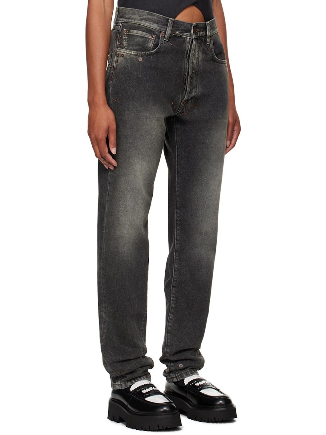 Black Faded Jeans - 2