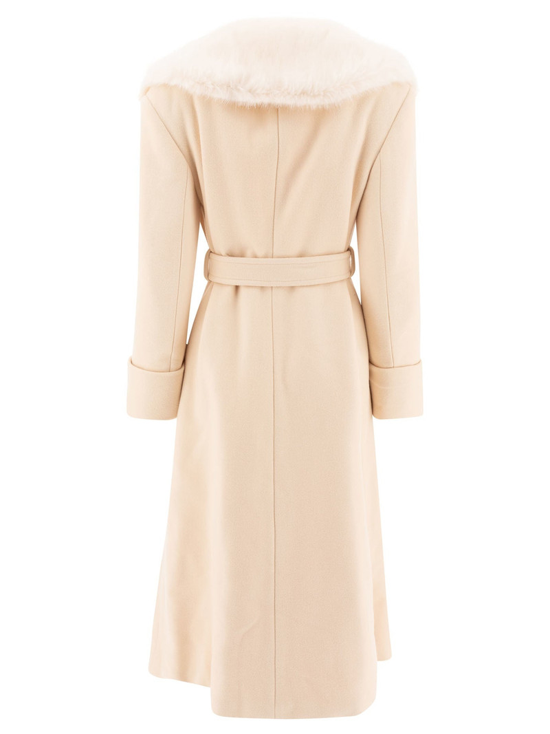 GUCCI Cappotto In Lana Coats Beige outlook